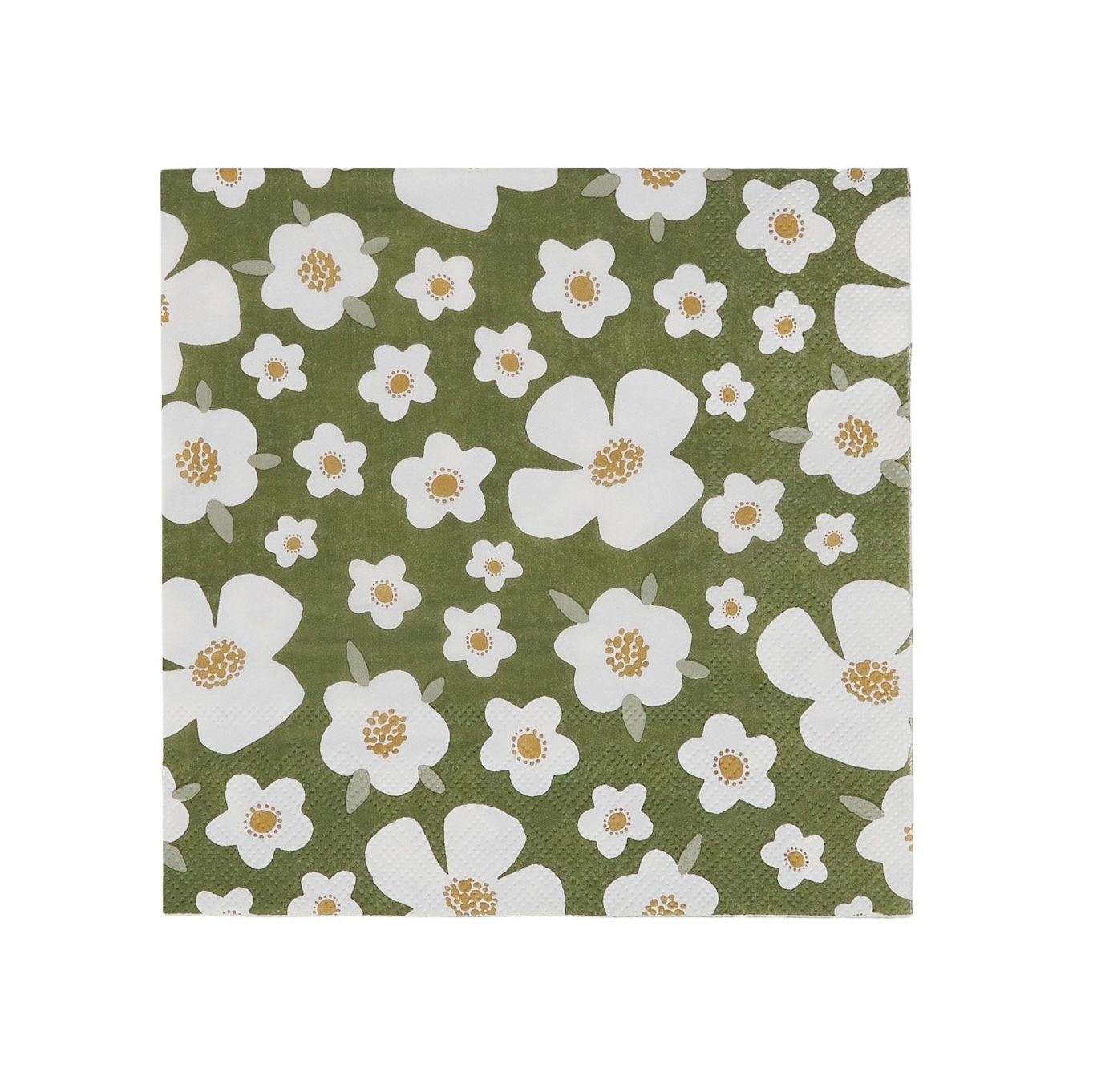 Assemble Katy 20pk 3 Ply Napkin Olive Green