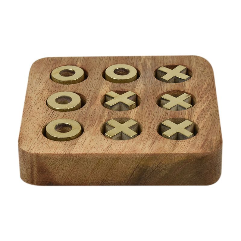 Coast To Coast Noughts & Crosses - Natural/Gold