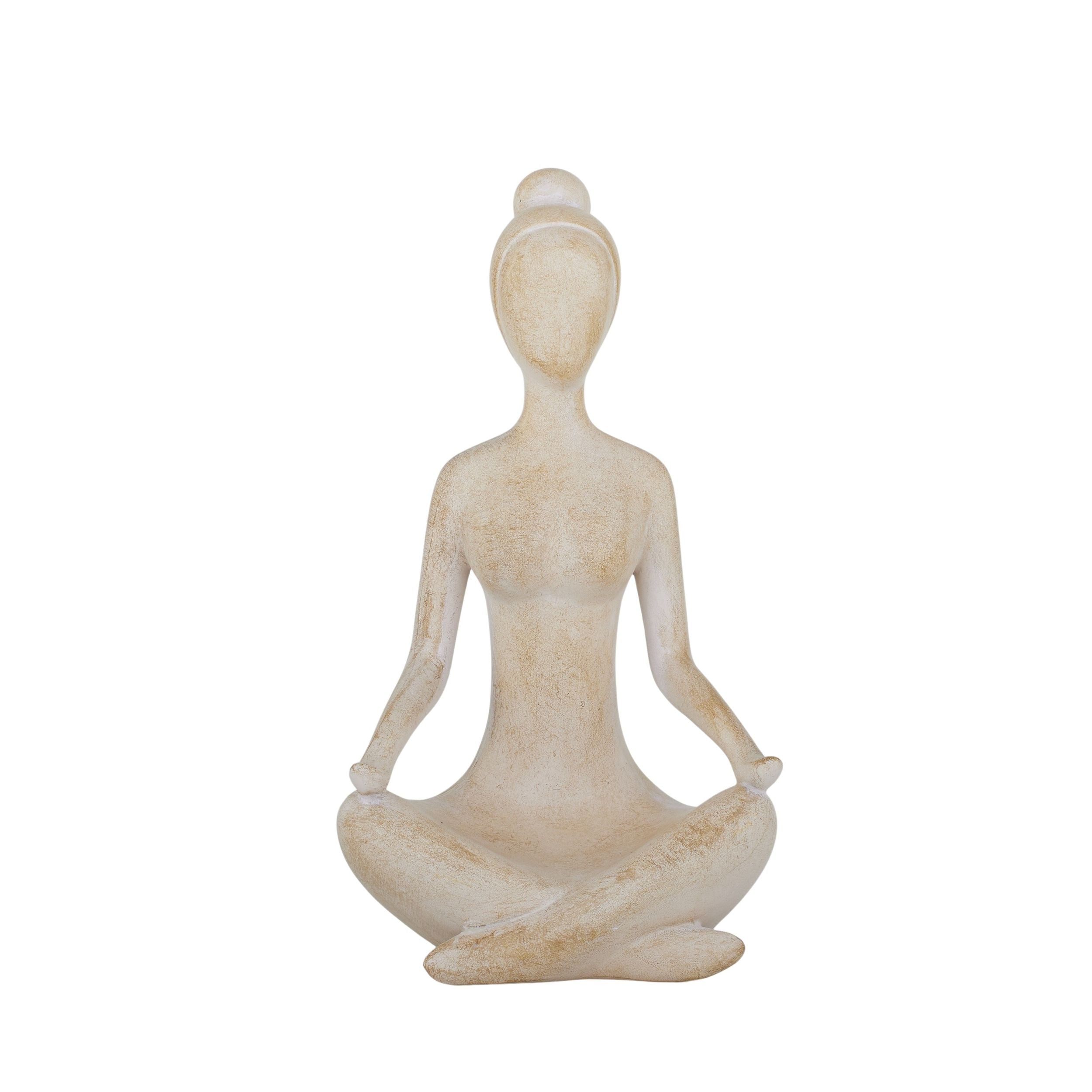 Coast To Coast Yogi Lady Resin Sculpture 17x29cm Natural