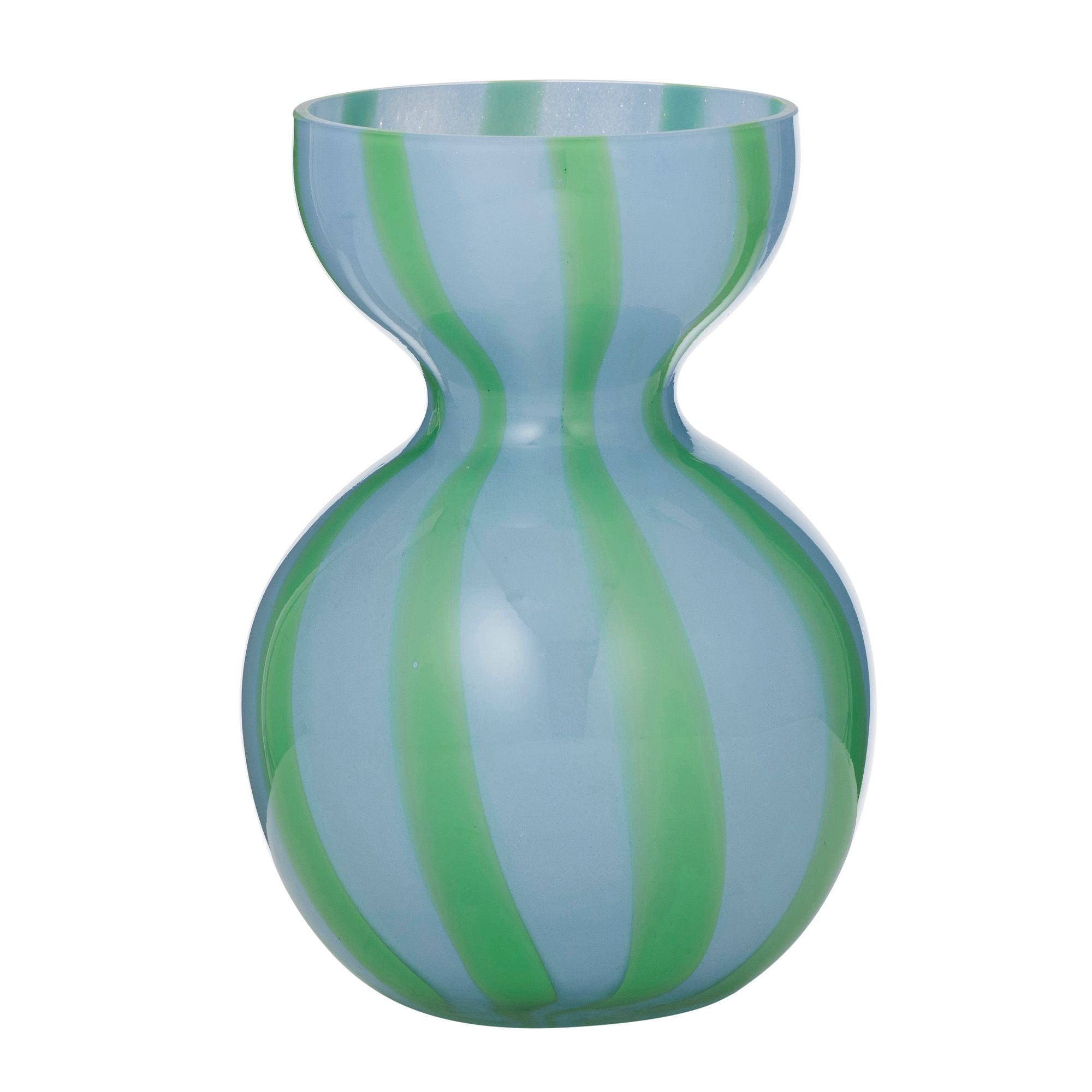 Coast To Coast Bobbi Glass Vase Sky/Emerald