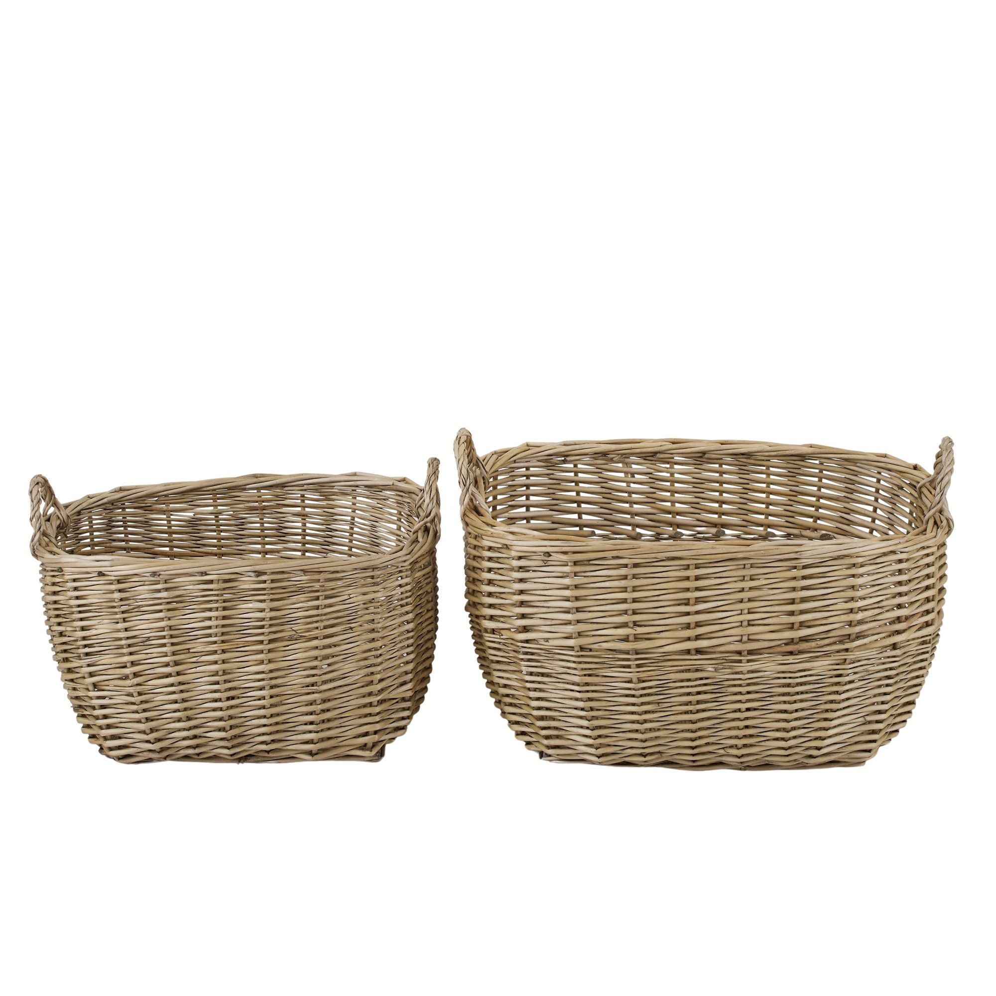 Coast To Coast Lika Set of 2 Willow Baskets Natural