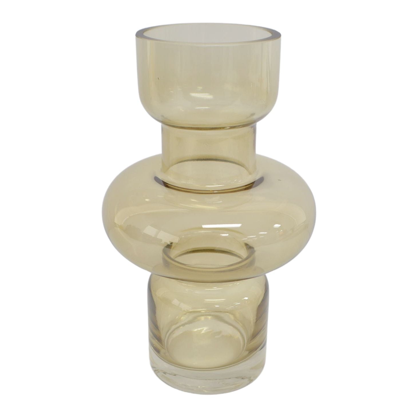 Coast To Coast Marte Glass Vase Amber