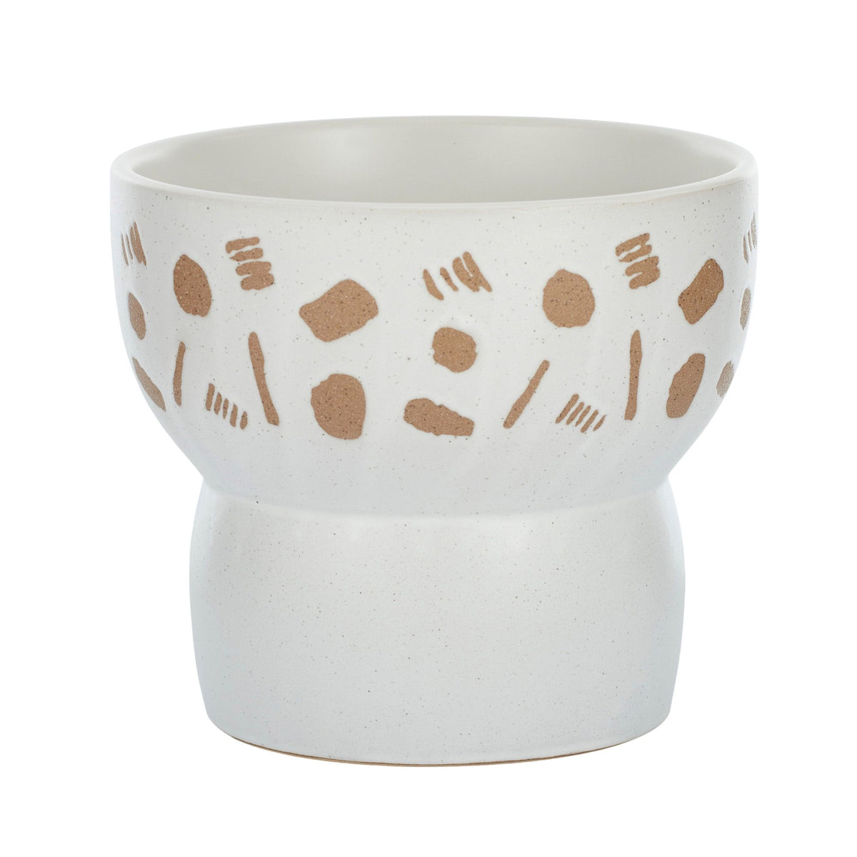 Life Botanic Ditdah Ceramic Pot White/Natural