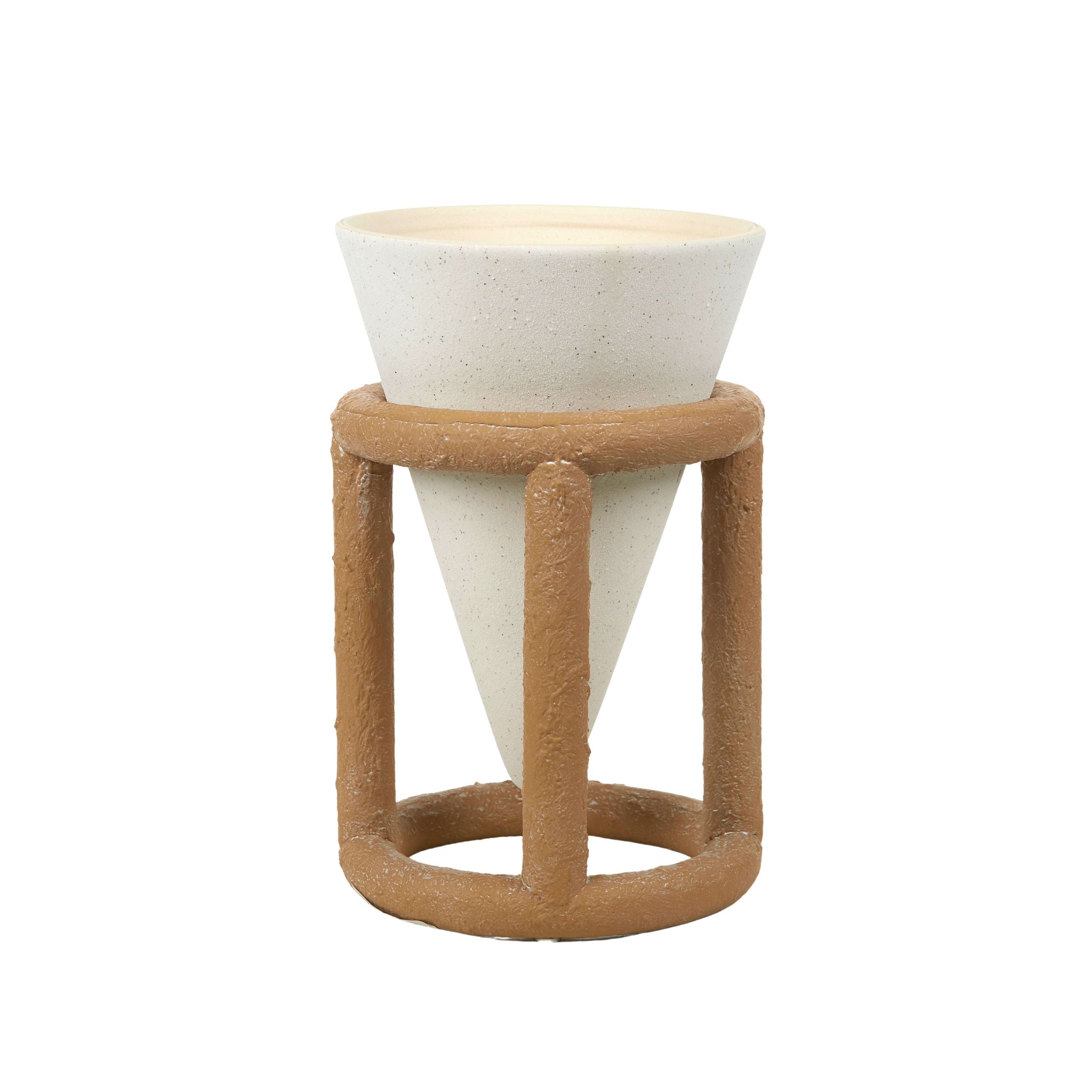 Coast To Coast Cornetta Ceramic Pot with Stand