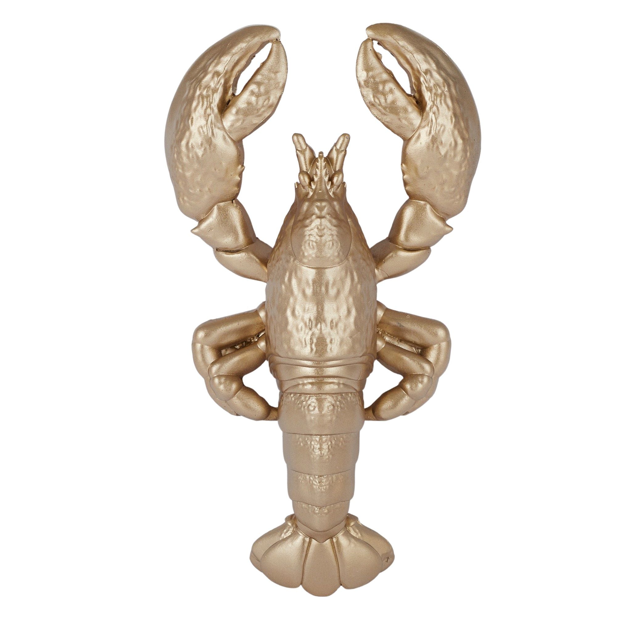 Coast To Coast Luis Lobster Resin Sculpture Gold