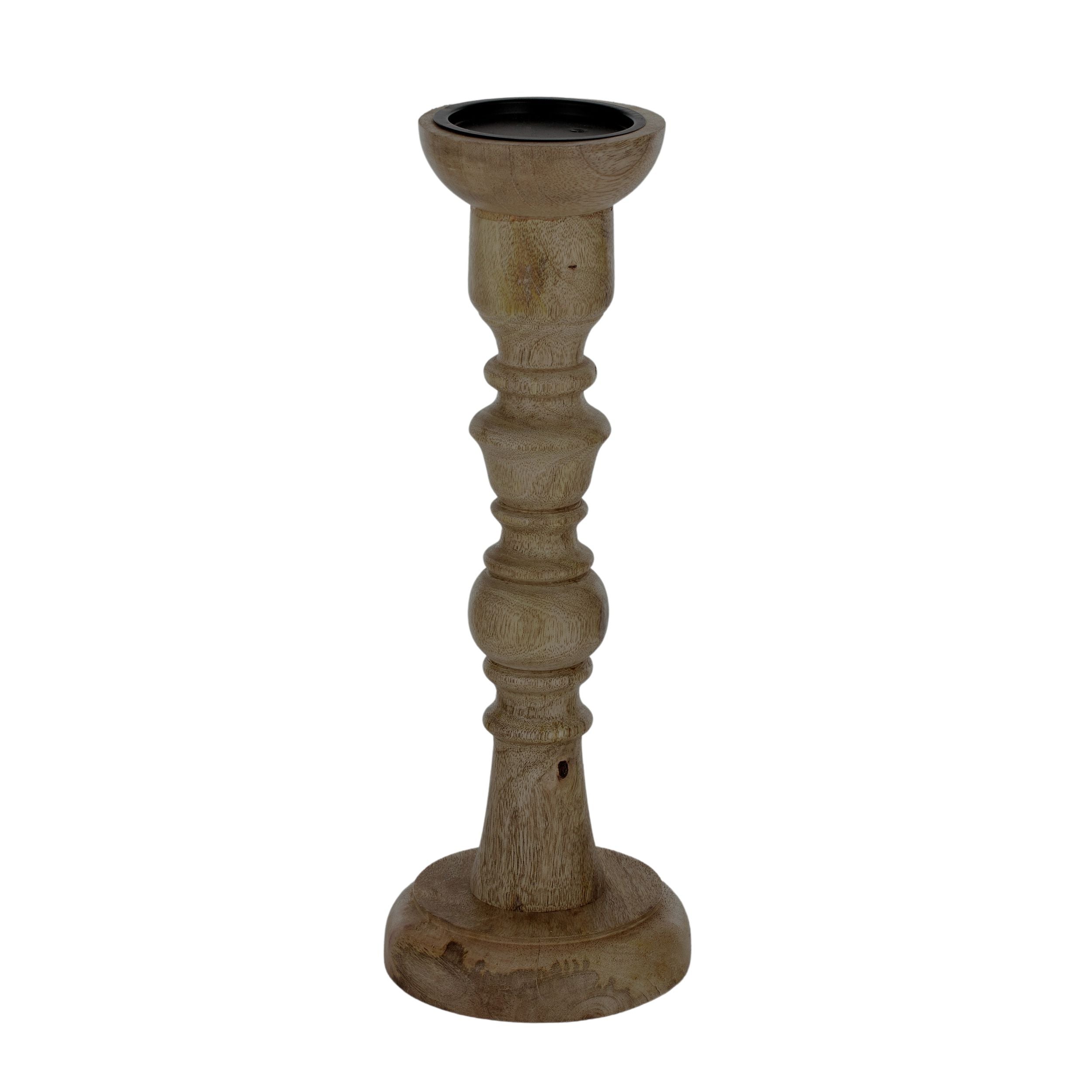 Coast To Coast Kiele Wood Candleholder Natural