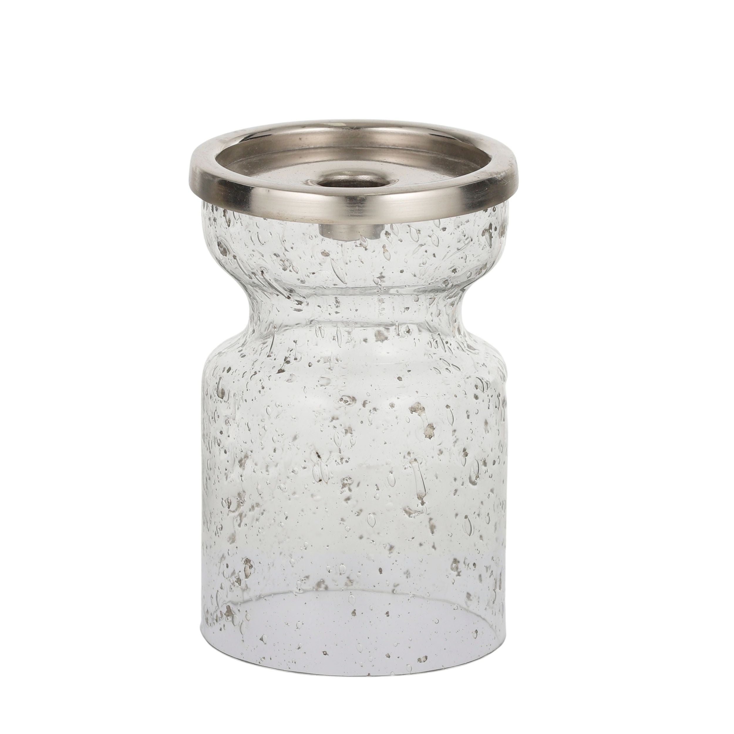 Coast To Coast Salt Glass Candle Holder 10x15cm Clear
