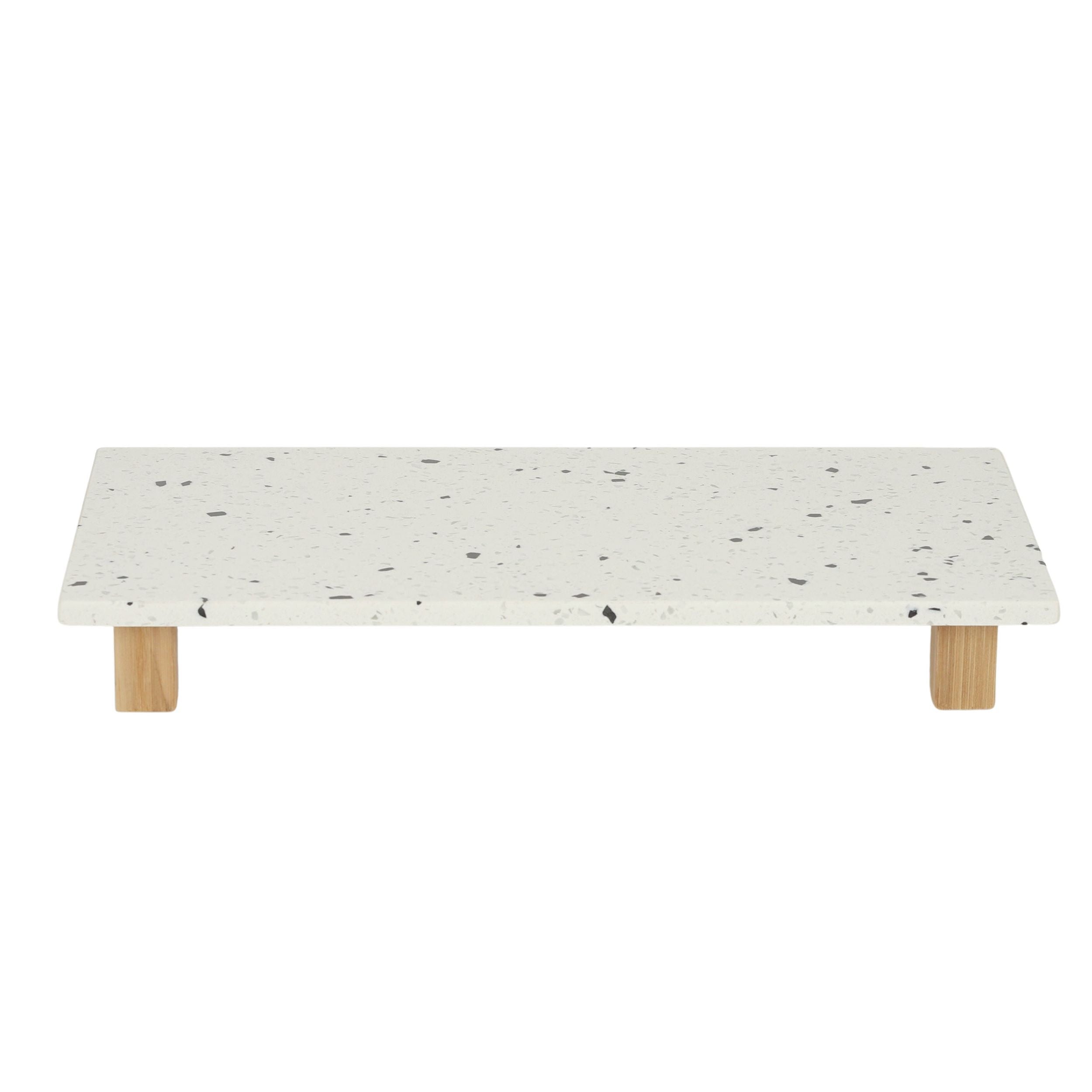 Assemble Terrazzo Rectangle Footed Board Wh