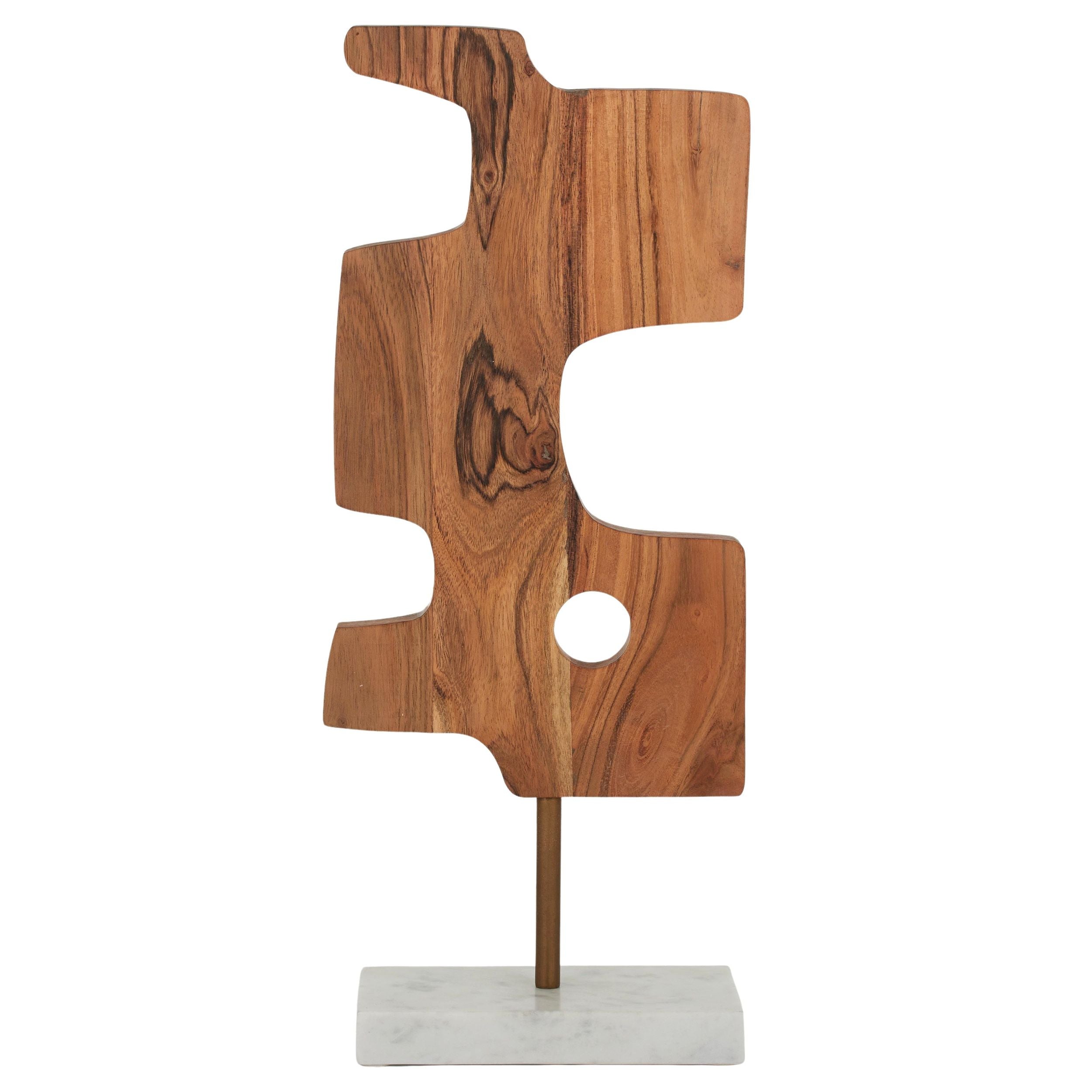 Coast To Coast Lika Wood/Marble Sculpture