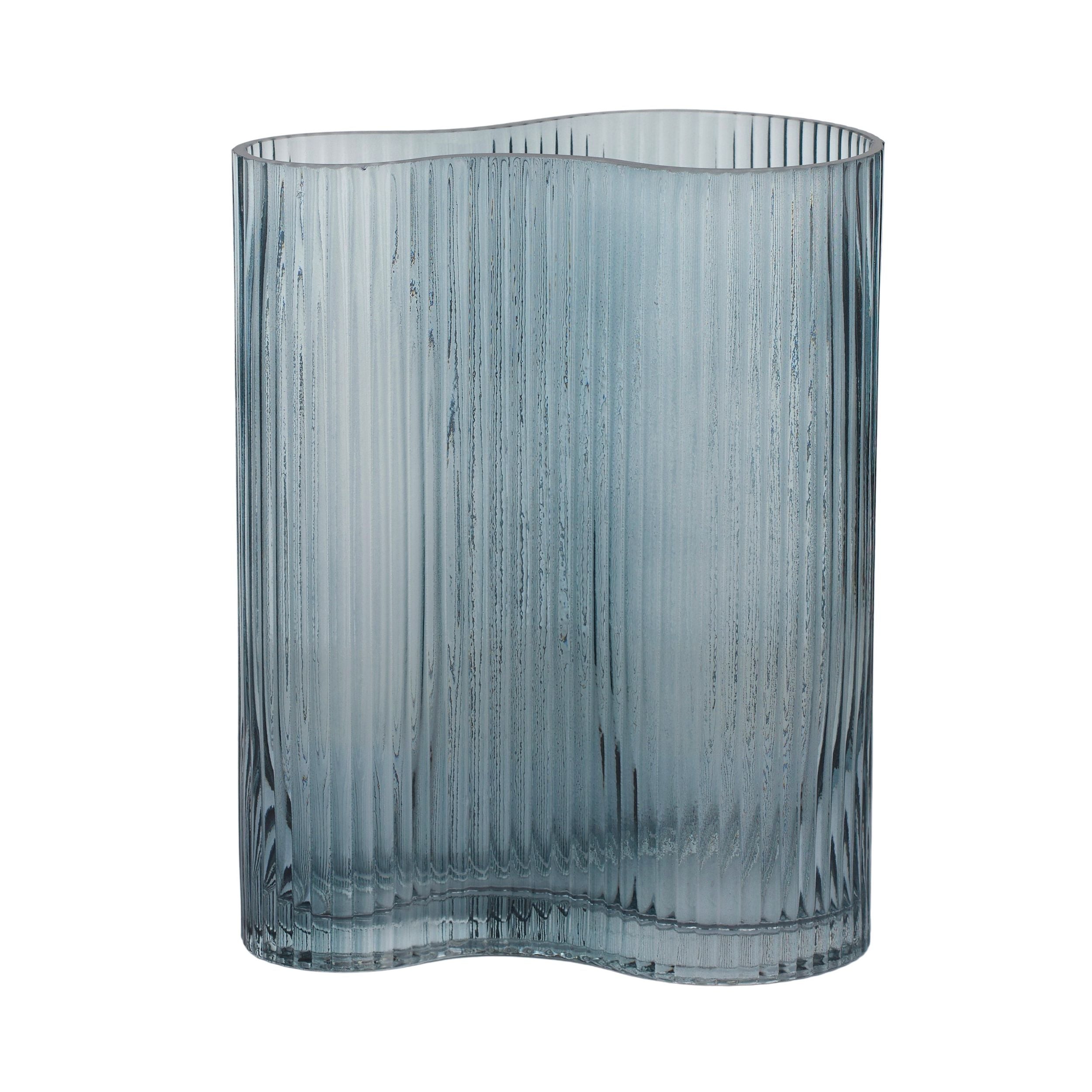 Coast To Coast Swell Glass Vase Blue
