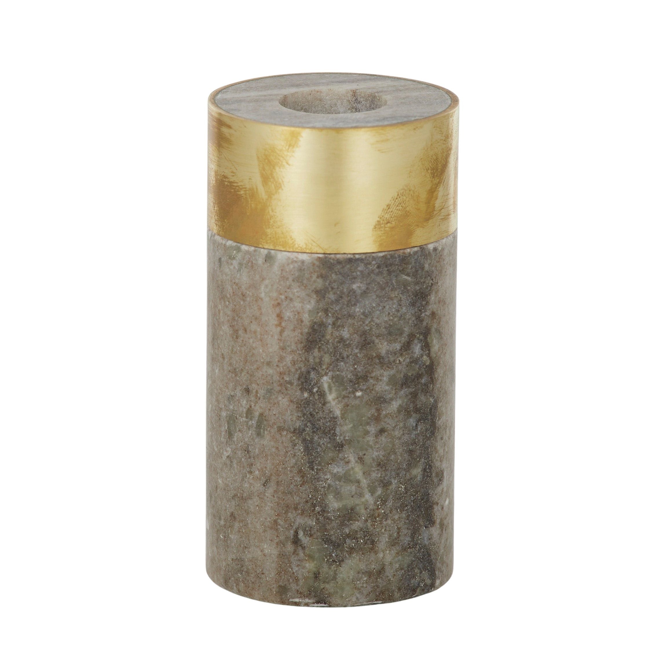 Coast To Coast Bei Marble/Brass Candleholder