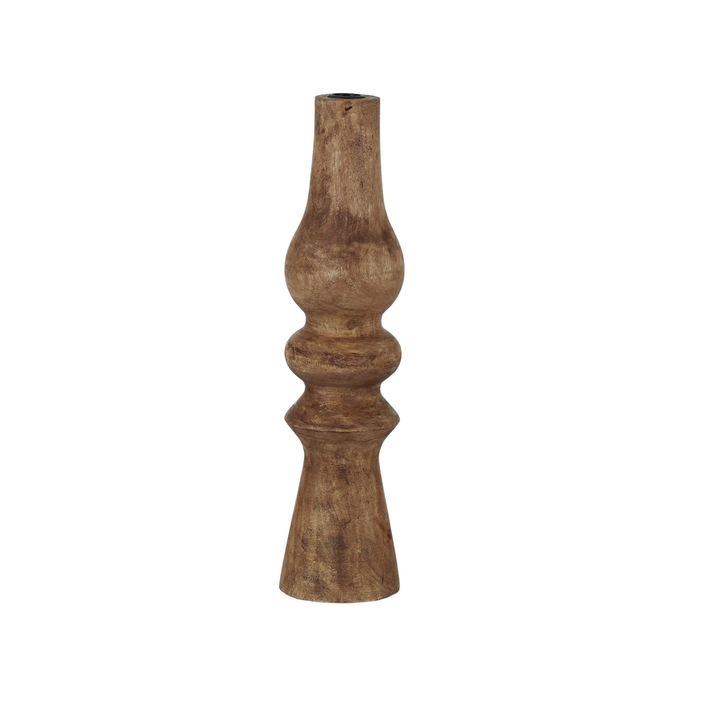 Coast To Coast Turn Wood Candleholder Natural