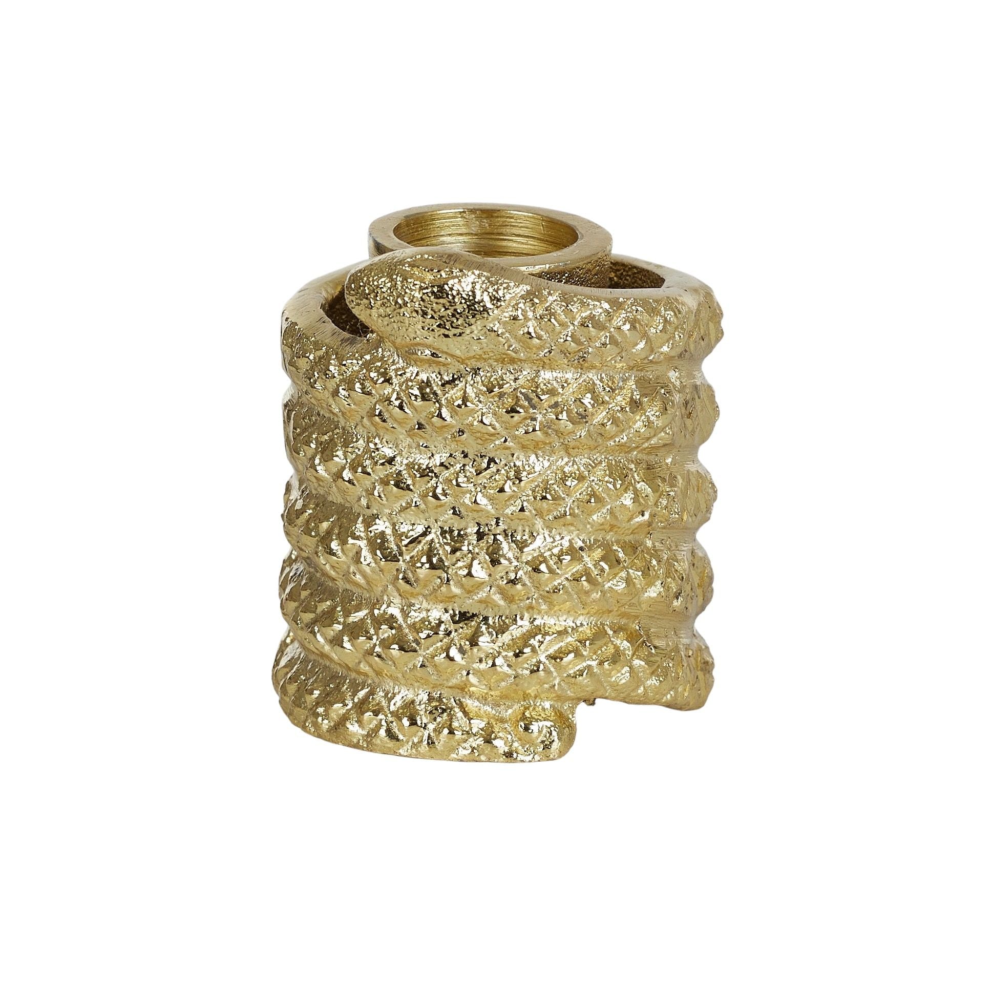Coast To Coast Serpent Metal Candleholder Gold
