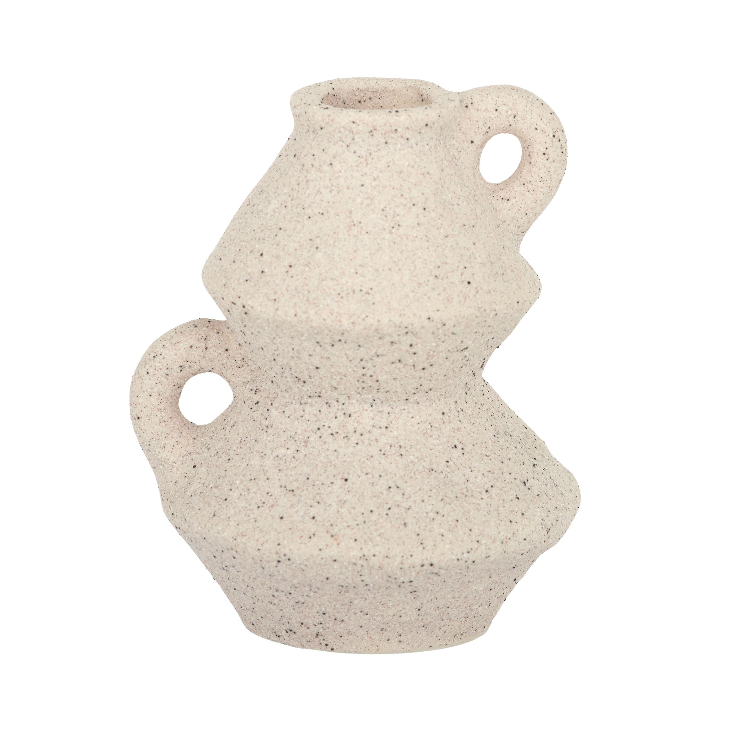 Coast To Coast Anu Ceramic Candle Holder Taupe