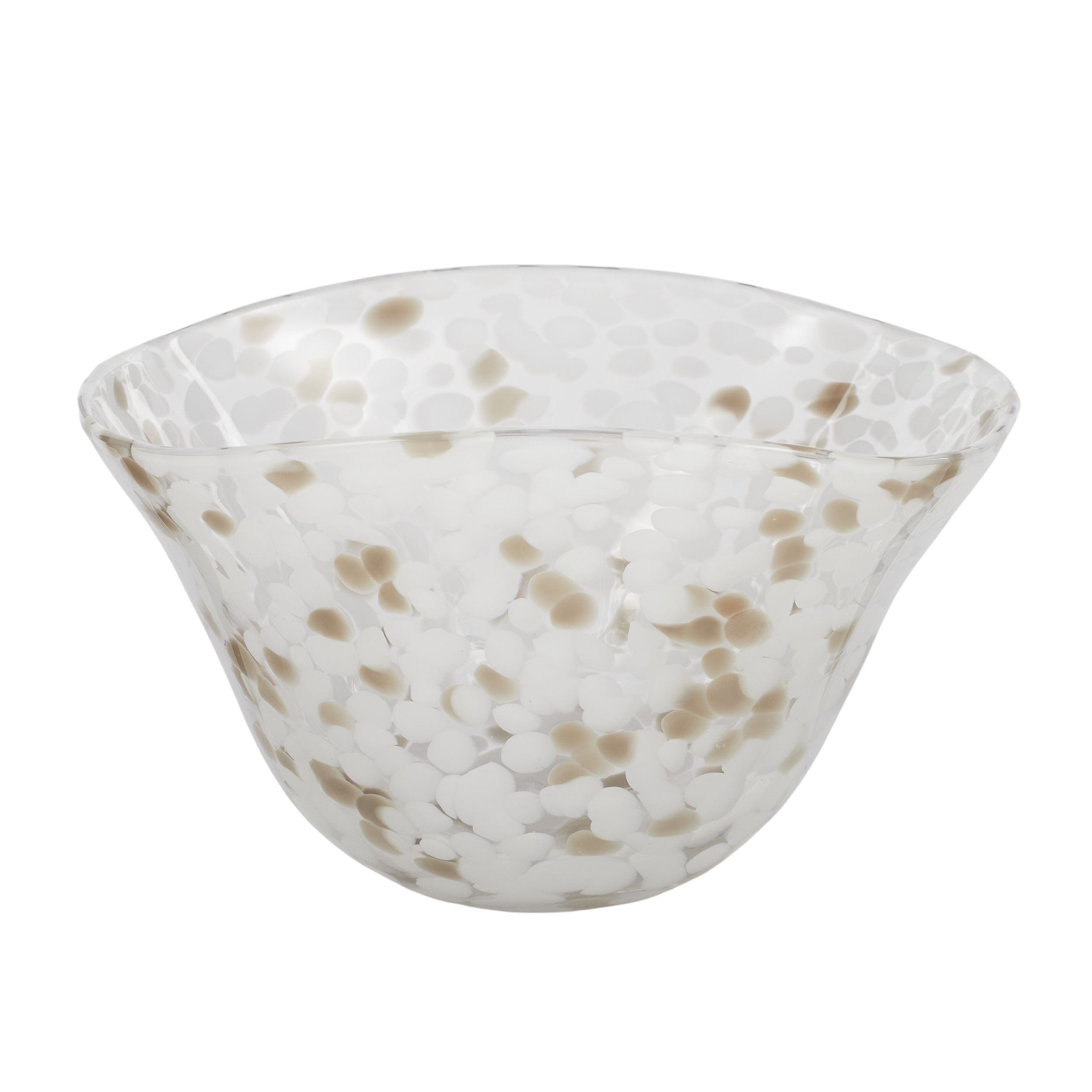 Coast To Coast Mottie Glass Bowl Grey/Taupe