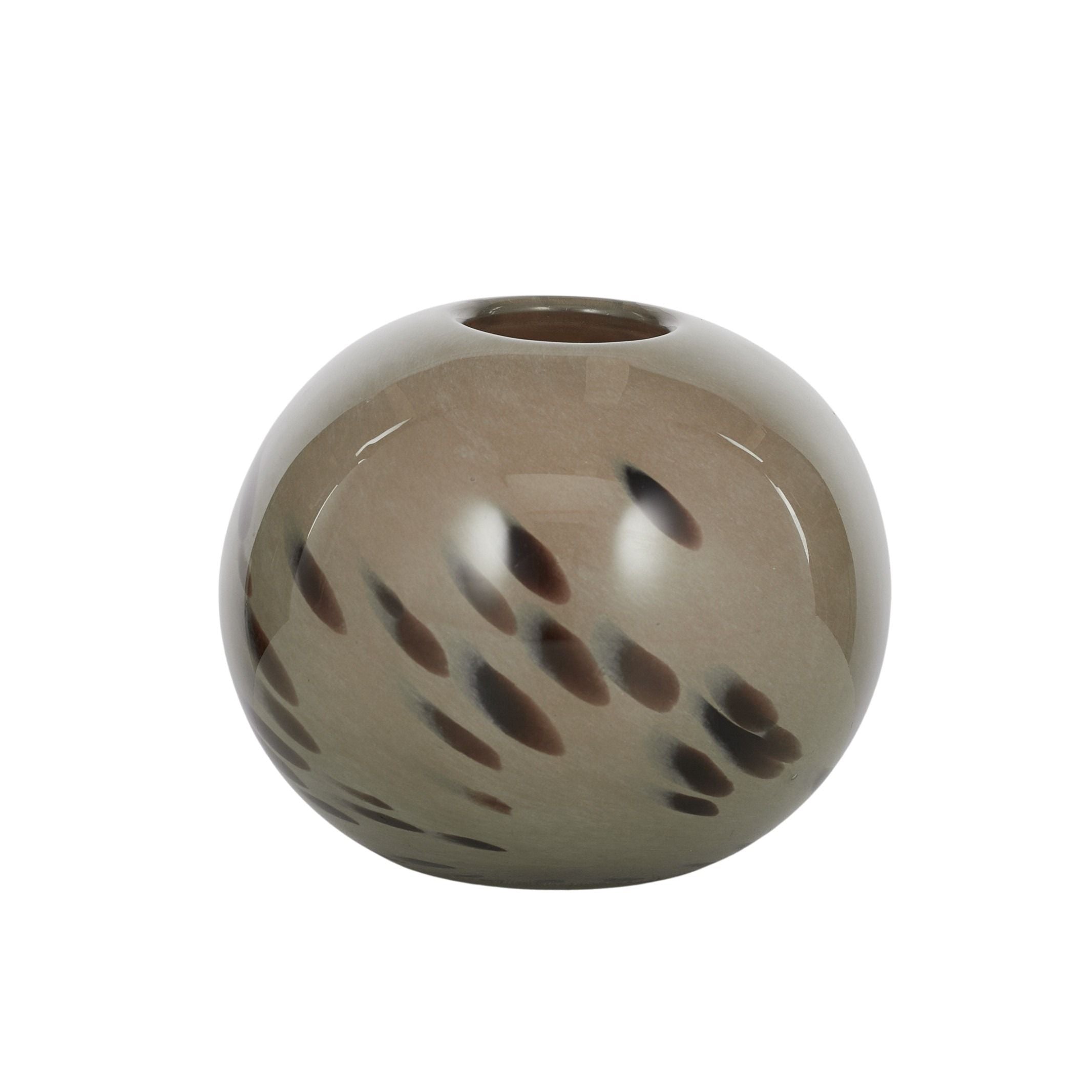 Coast To Coast Anya Glass Vase Latte/Black
