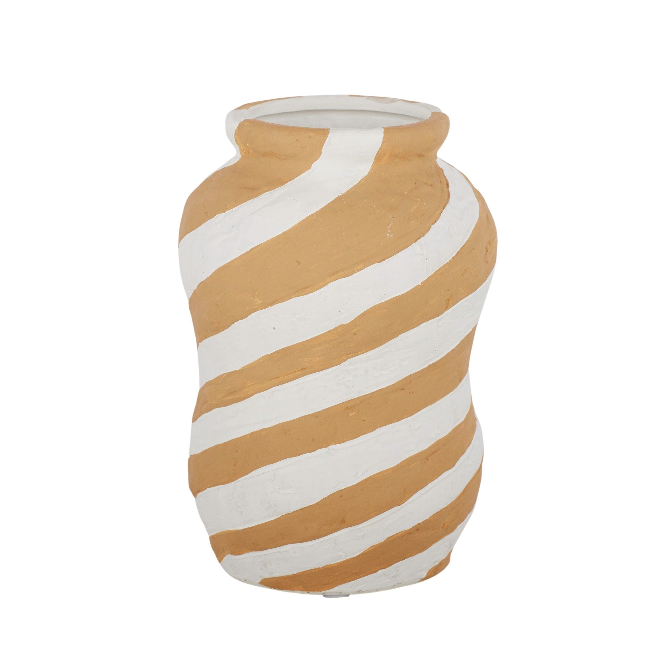 Coast To Coast Vela Ceramic Vase Mustard/Natural