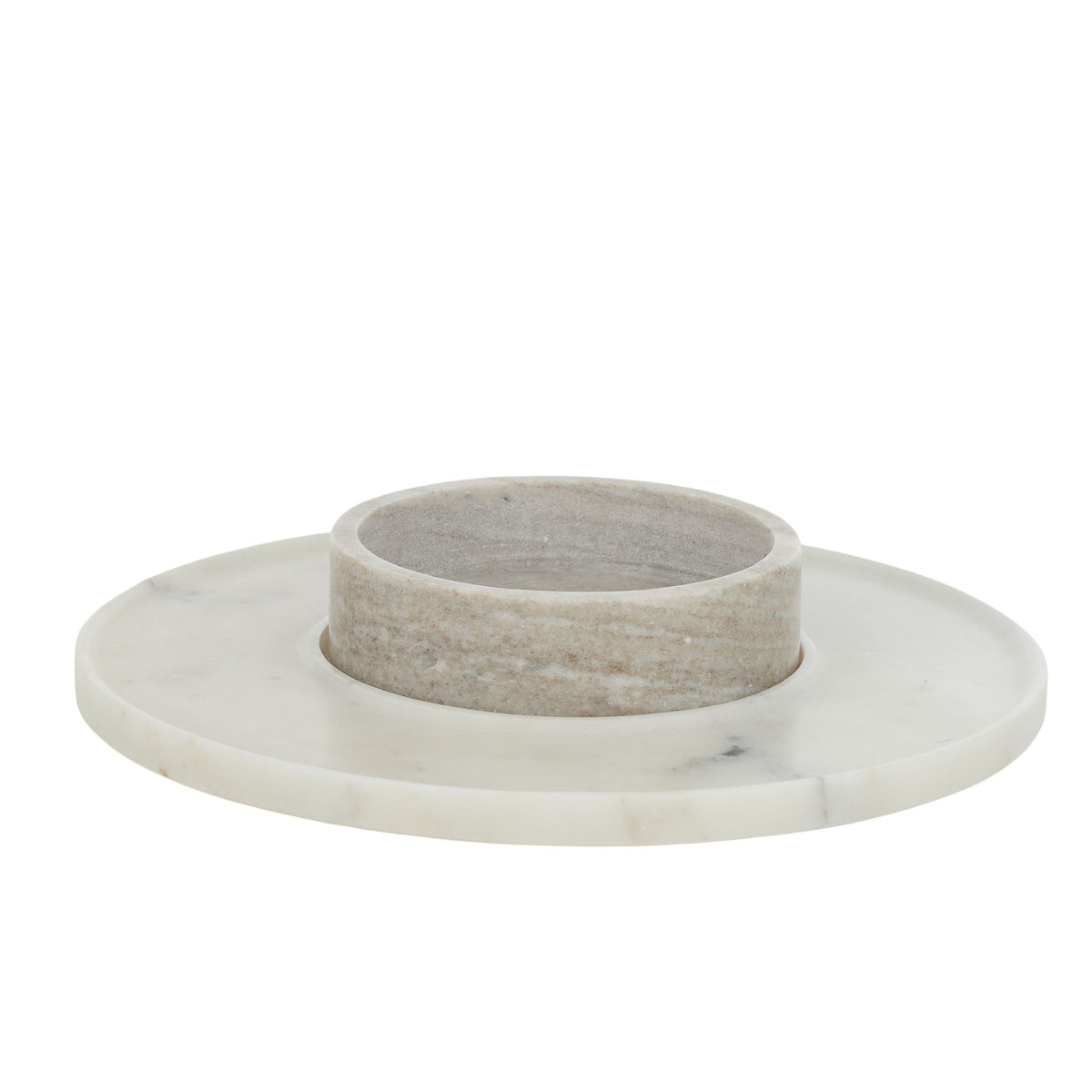 Assemble Nido 2pc Marble Serving Set Wh/Be