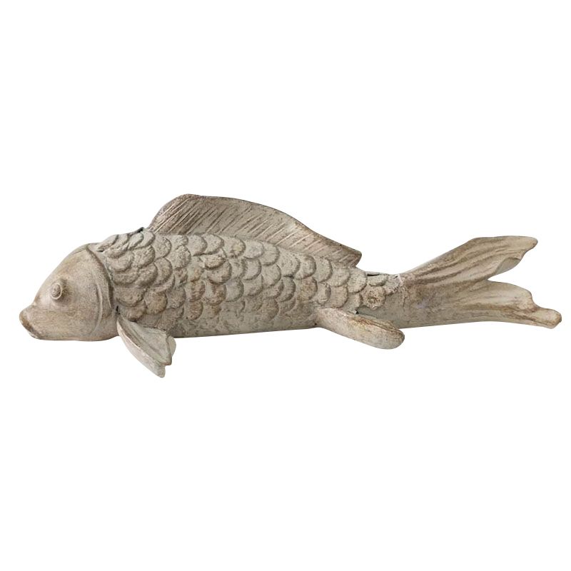 Coast To Coast Fiske Fish Resin Sculpture White