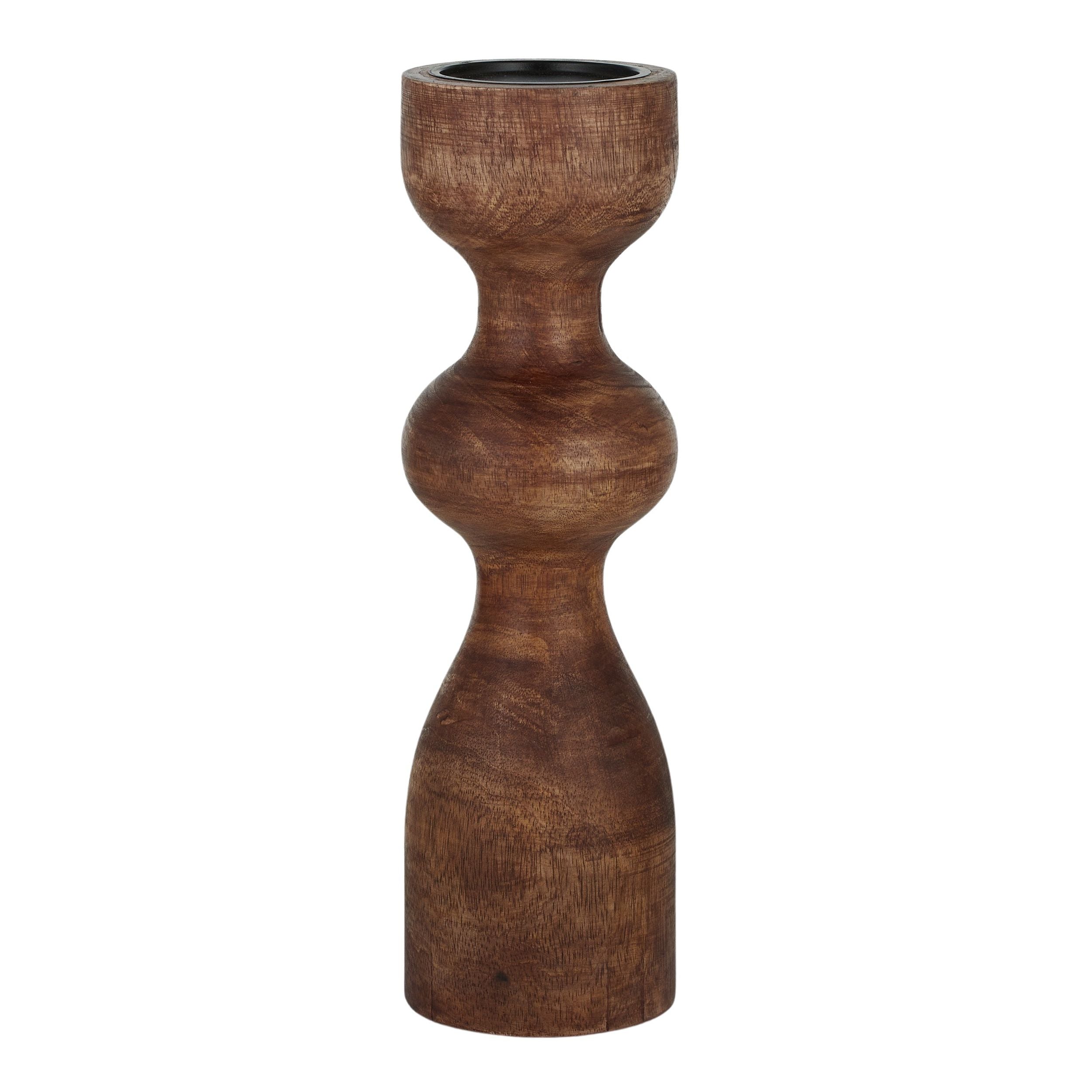 Coast To Coast Suave Wood Candleholder Natural