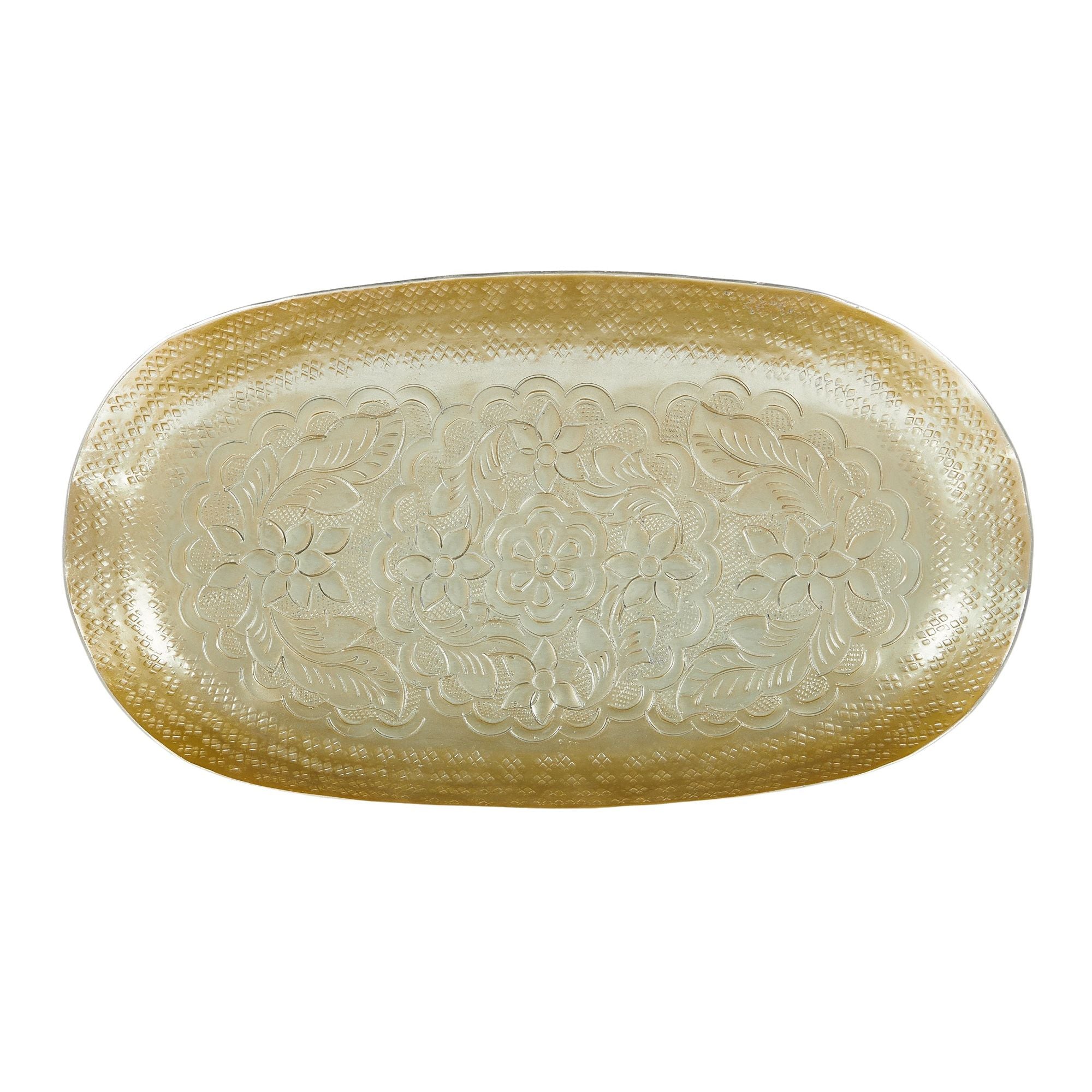 Coast To Coast Sheeba Metal Tray Gold