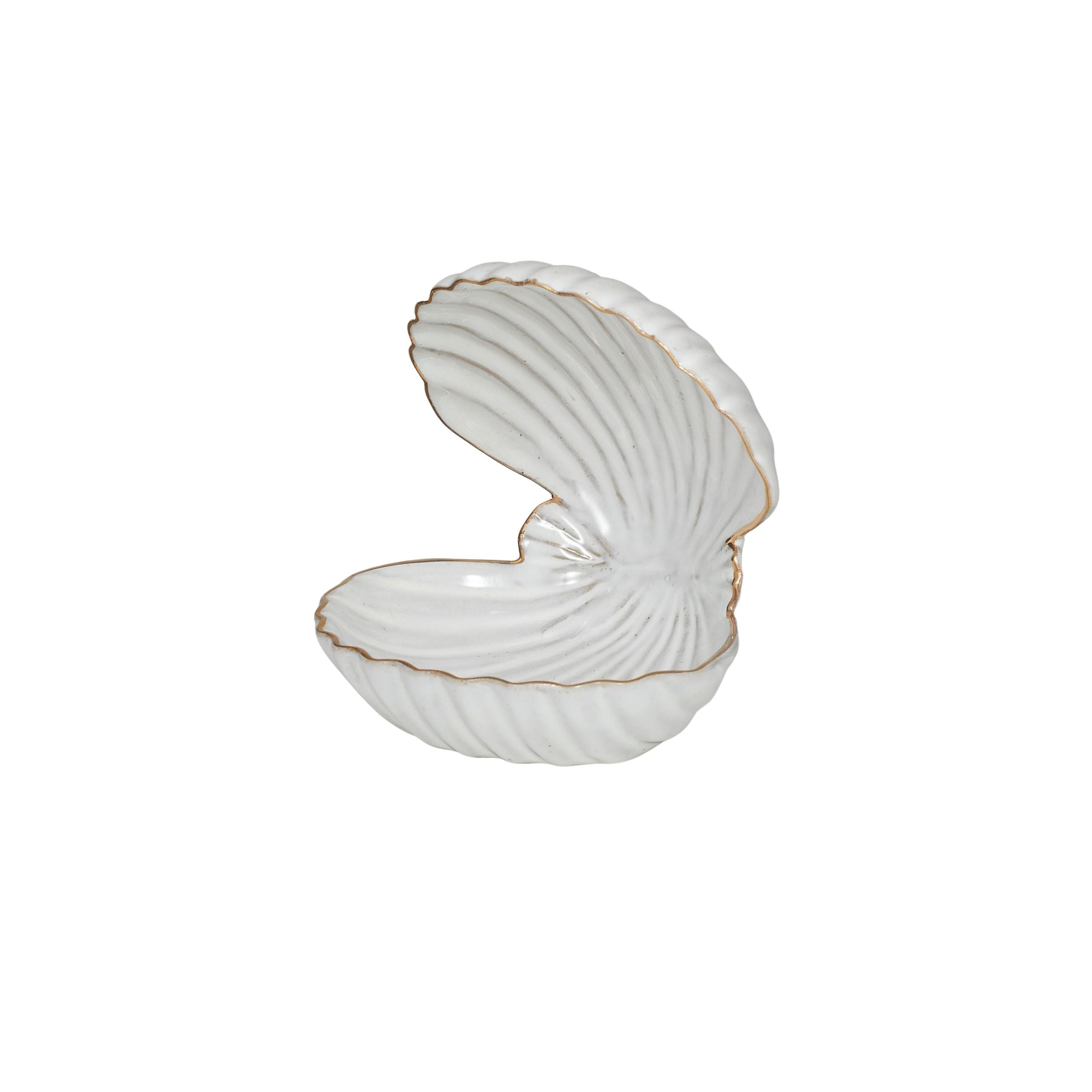 Coast To Coast Pearl Ceramic Oyster Shell Bowl