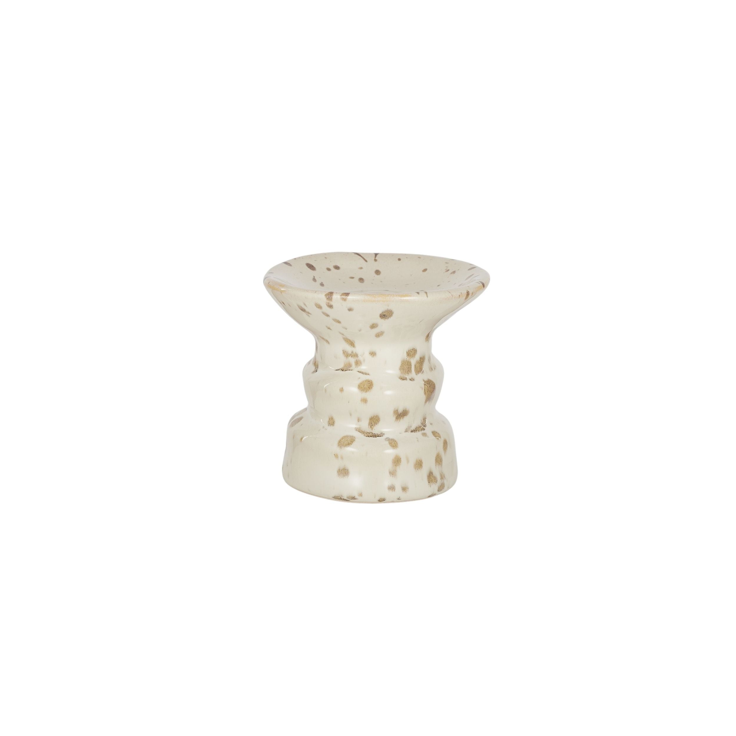 Coast To Coast Tangier Ceramic Candleholder 11x11cm Natural