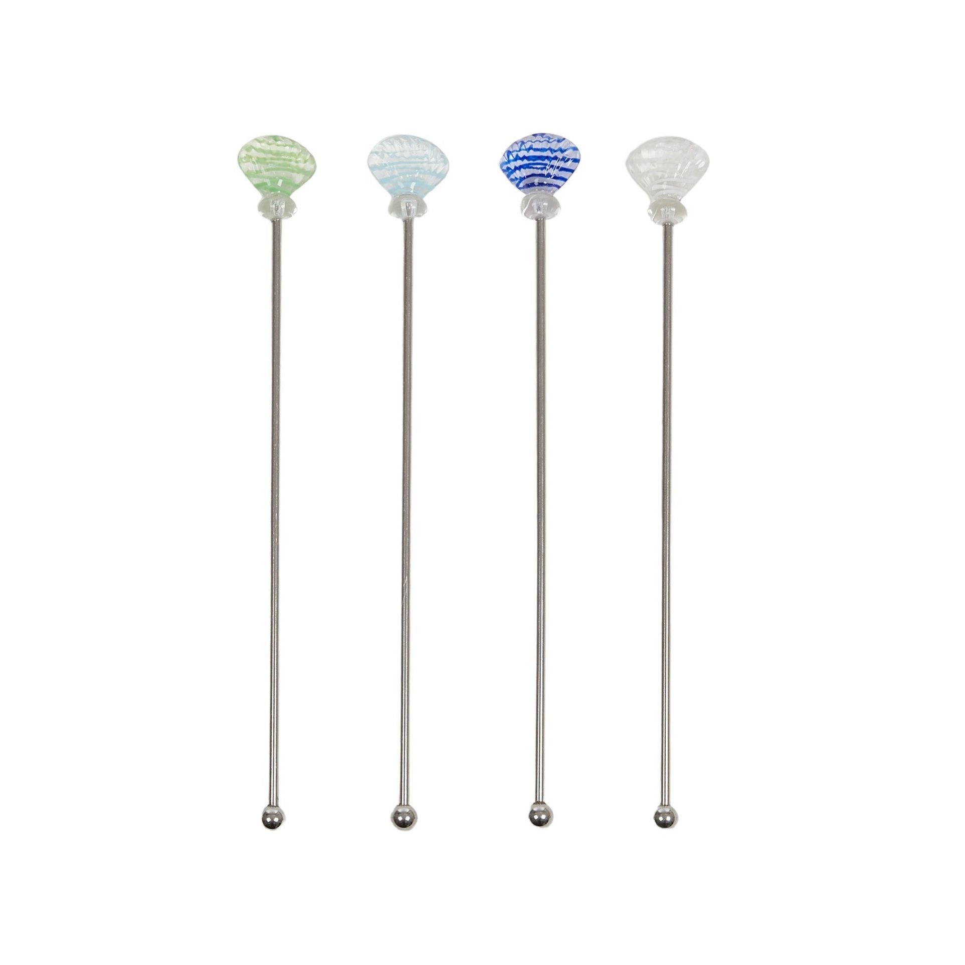 Assemble Miami Set of 4 Stainless Steel Stirrers Multi