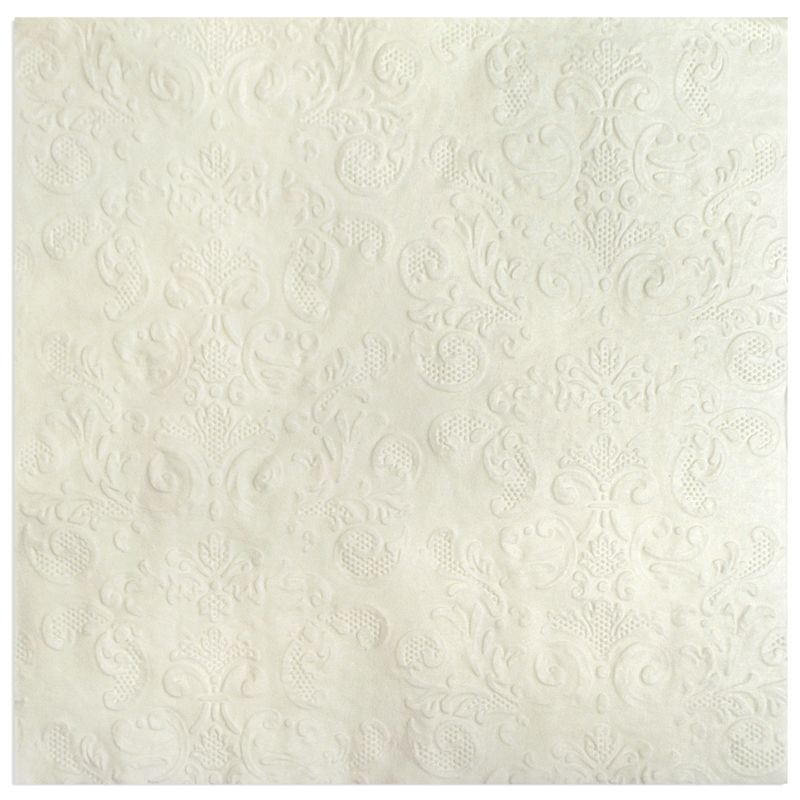 Assemble Embossed 20pck 3 Ply Napkin White