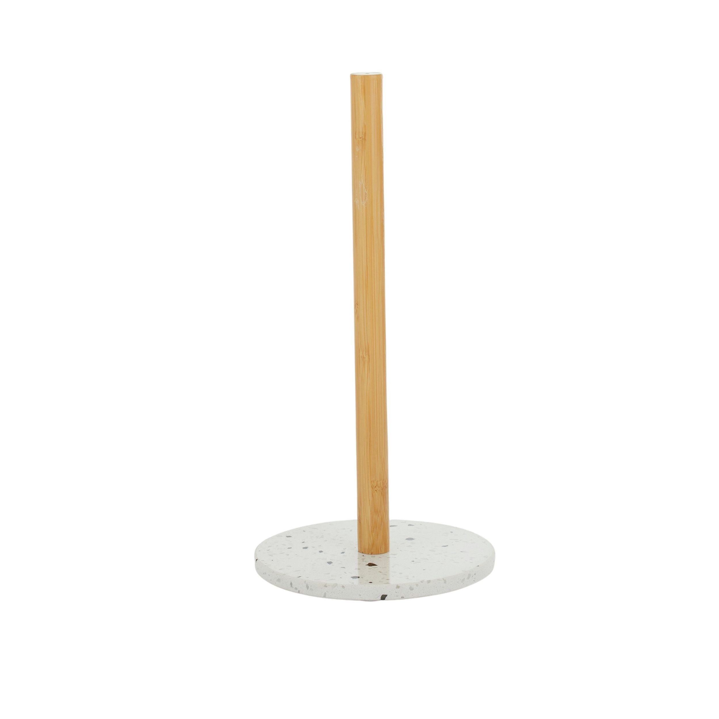 Assemble Terrazzo/Bamboo P Towel Holder