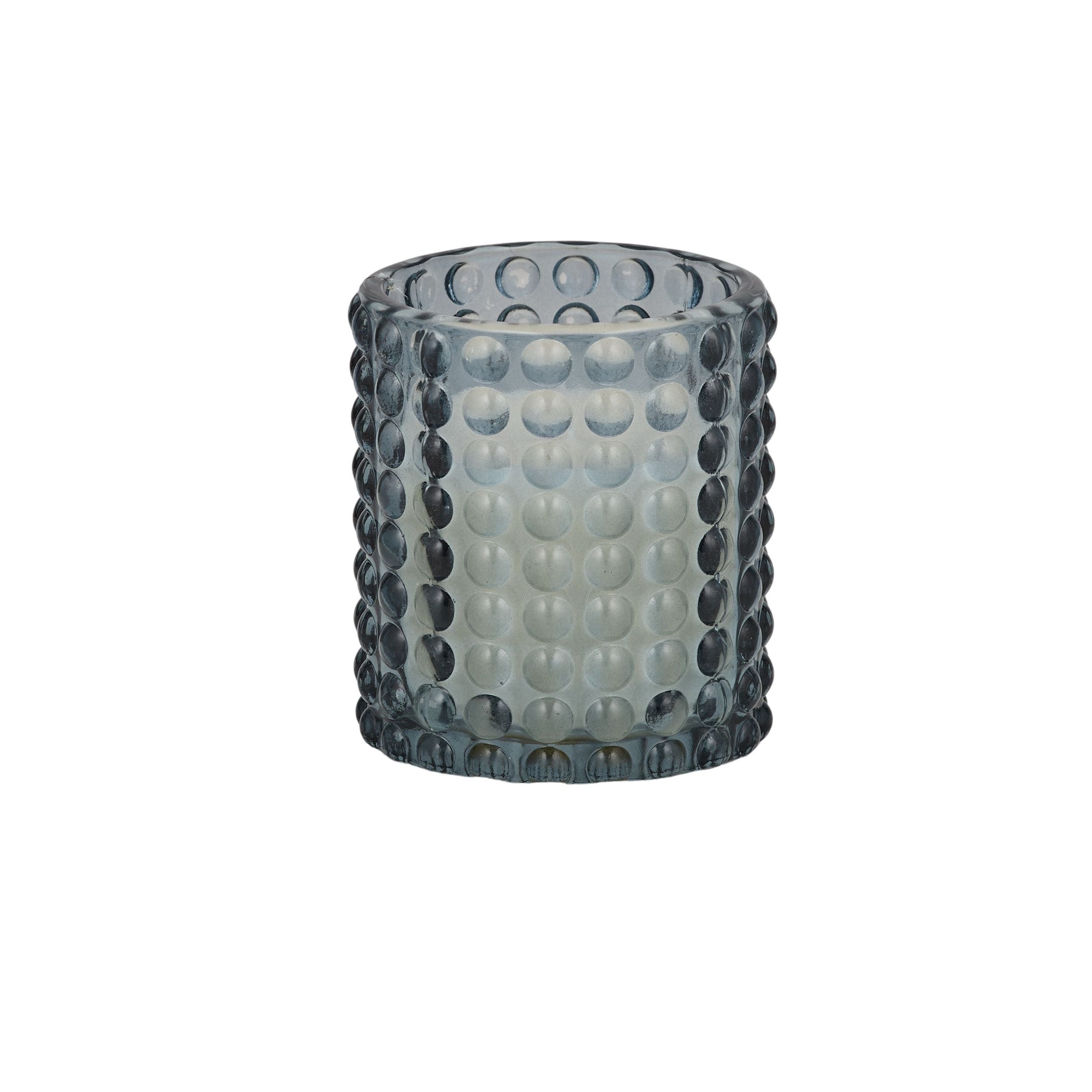 Elemental Iota 5% Glass Candle Blue
