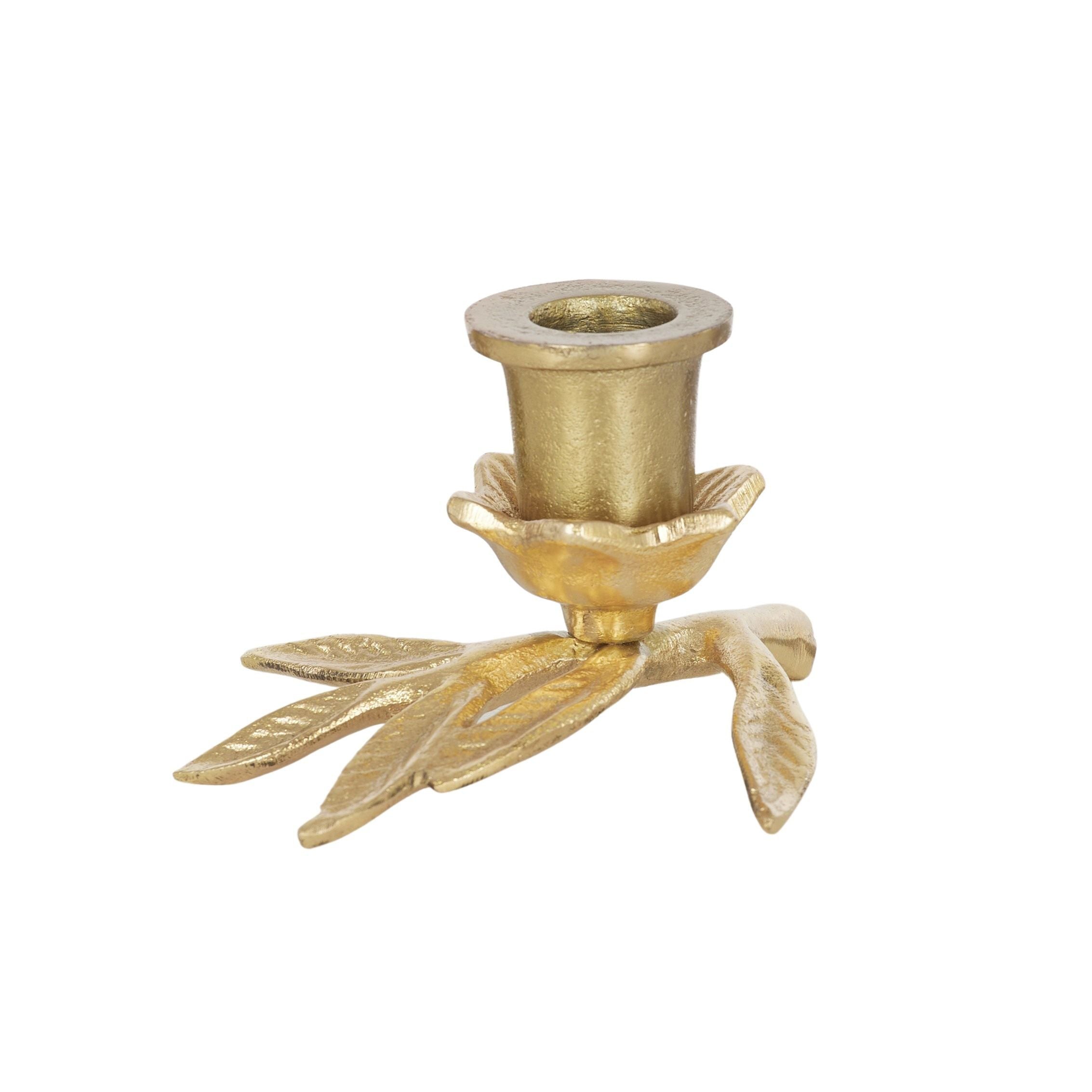 Coast To Coast Heidi Metal Candleholder 12.5x9.5cm Gold