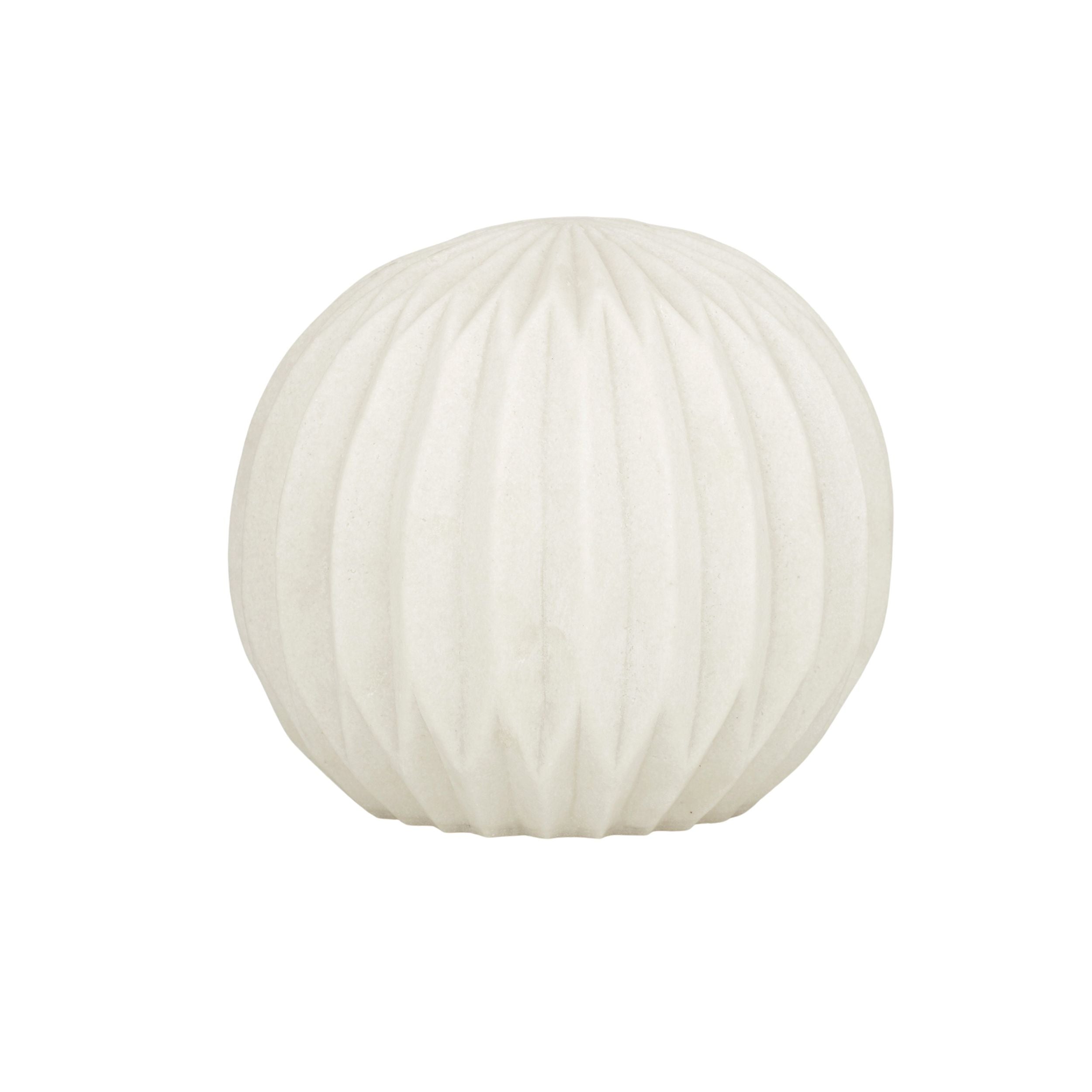 Life Botanic Origami Resin Ball Lamp Ivory