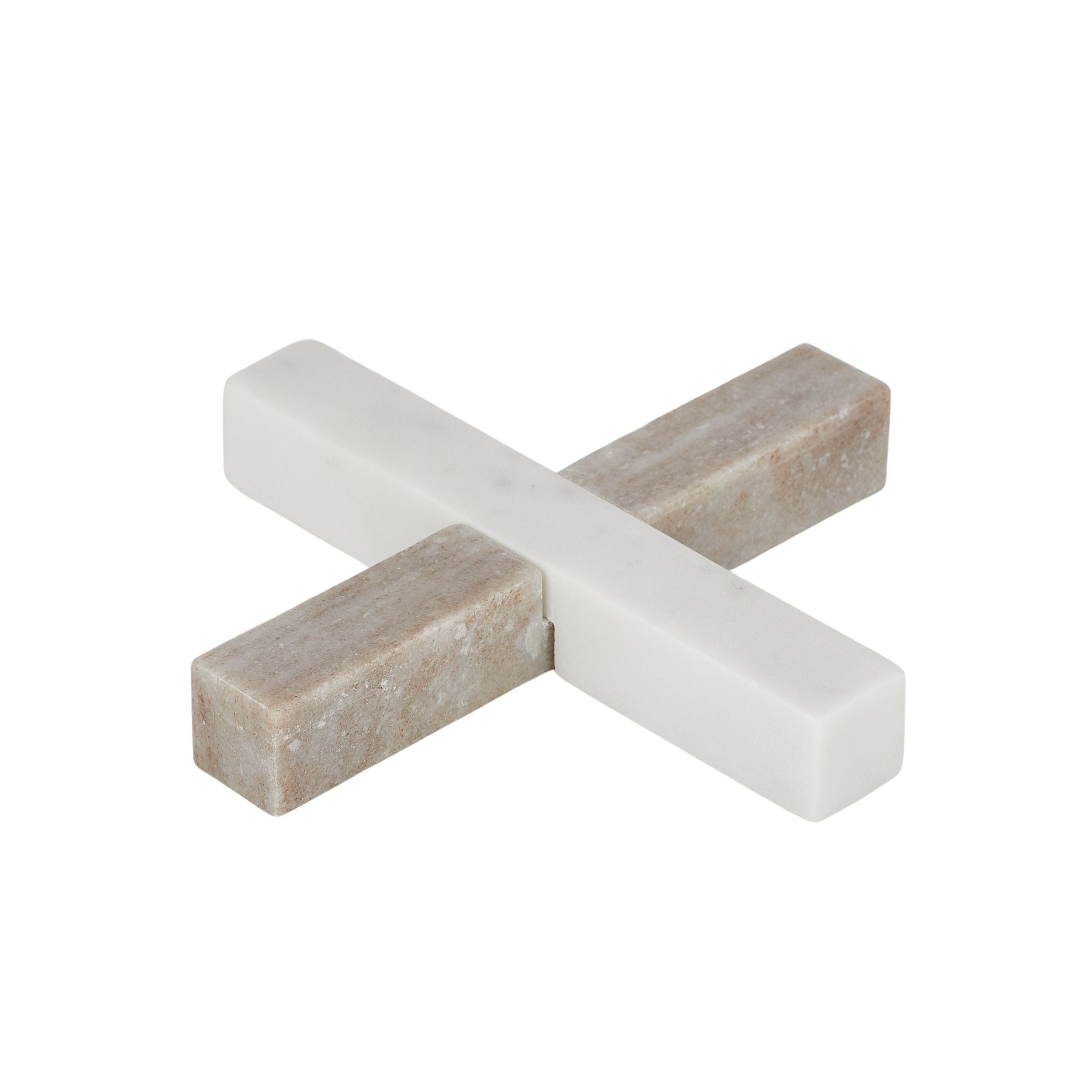 Assemble Kitson Marble Trivet White/Beige