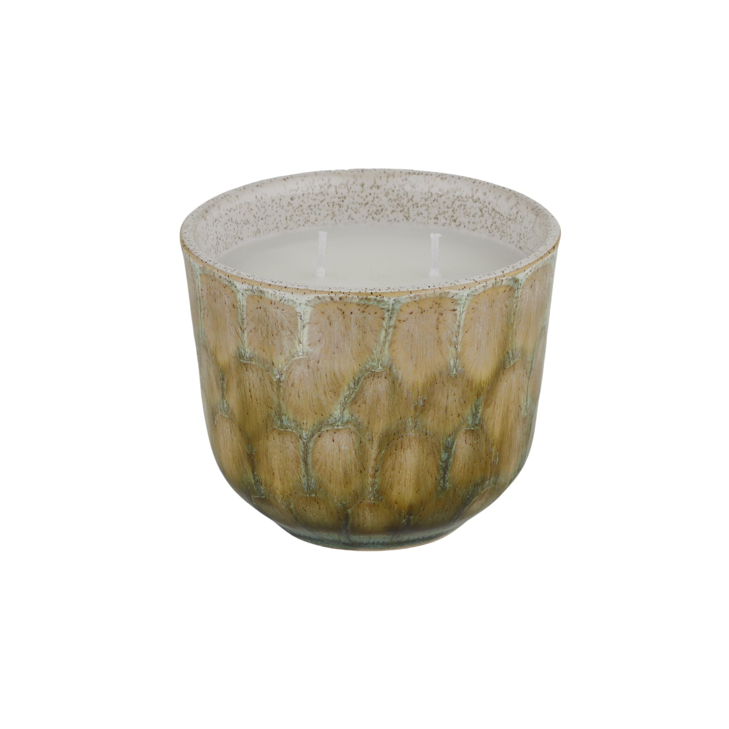 Elemental Finch Ceramic Candle Jar Lemongrass