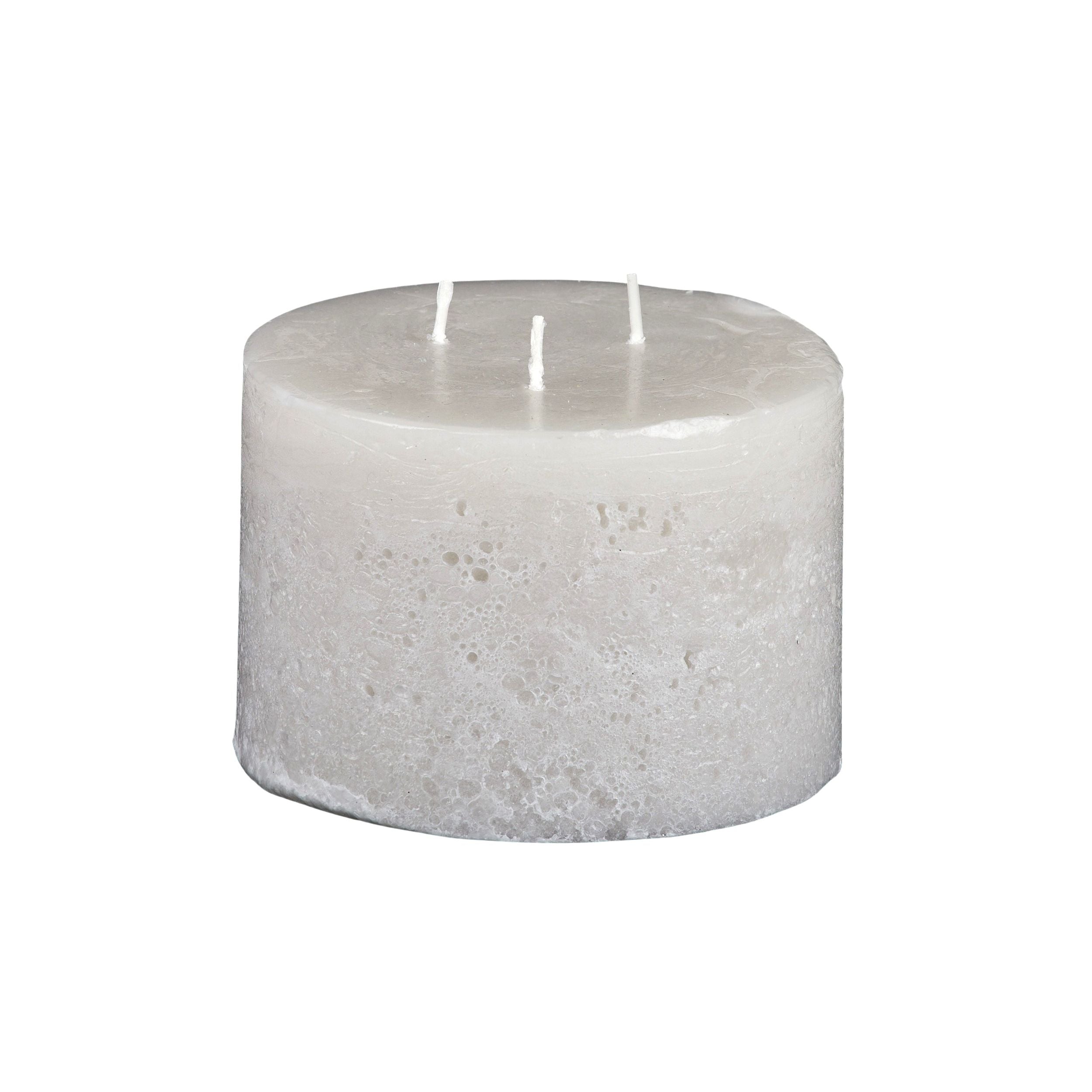 Elemental Terra Texture Pillar Candle 12x7.5cm Natural