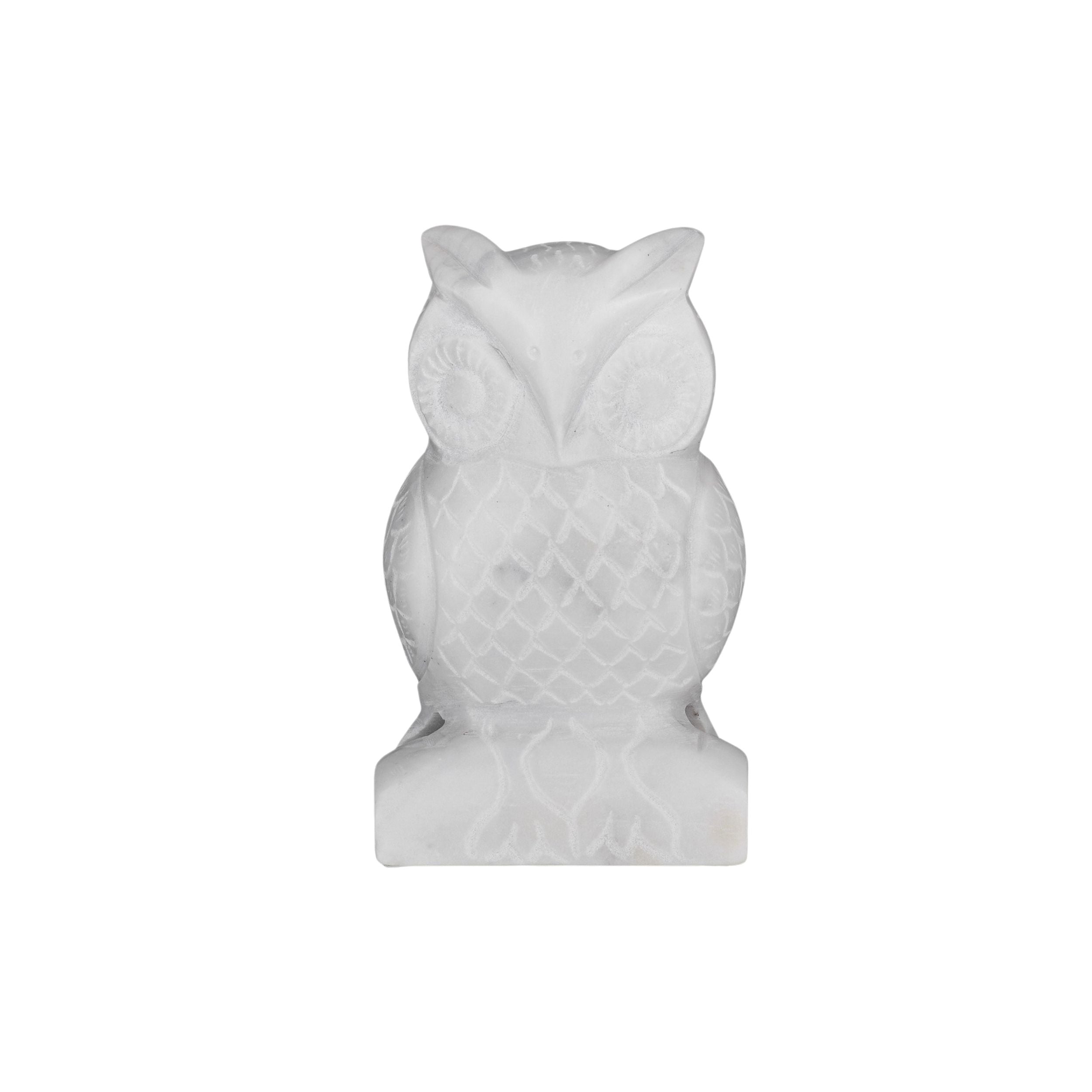 Coast To Coast Otis Owl Marble Sculpture White