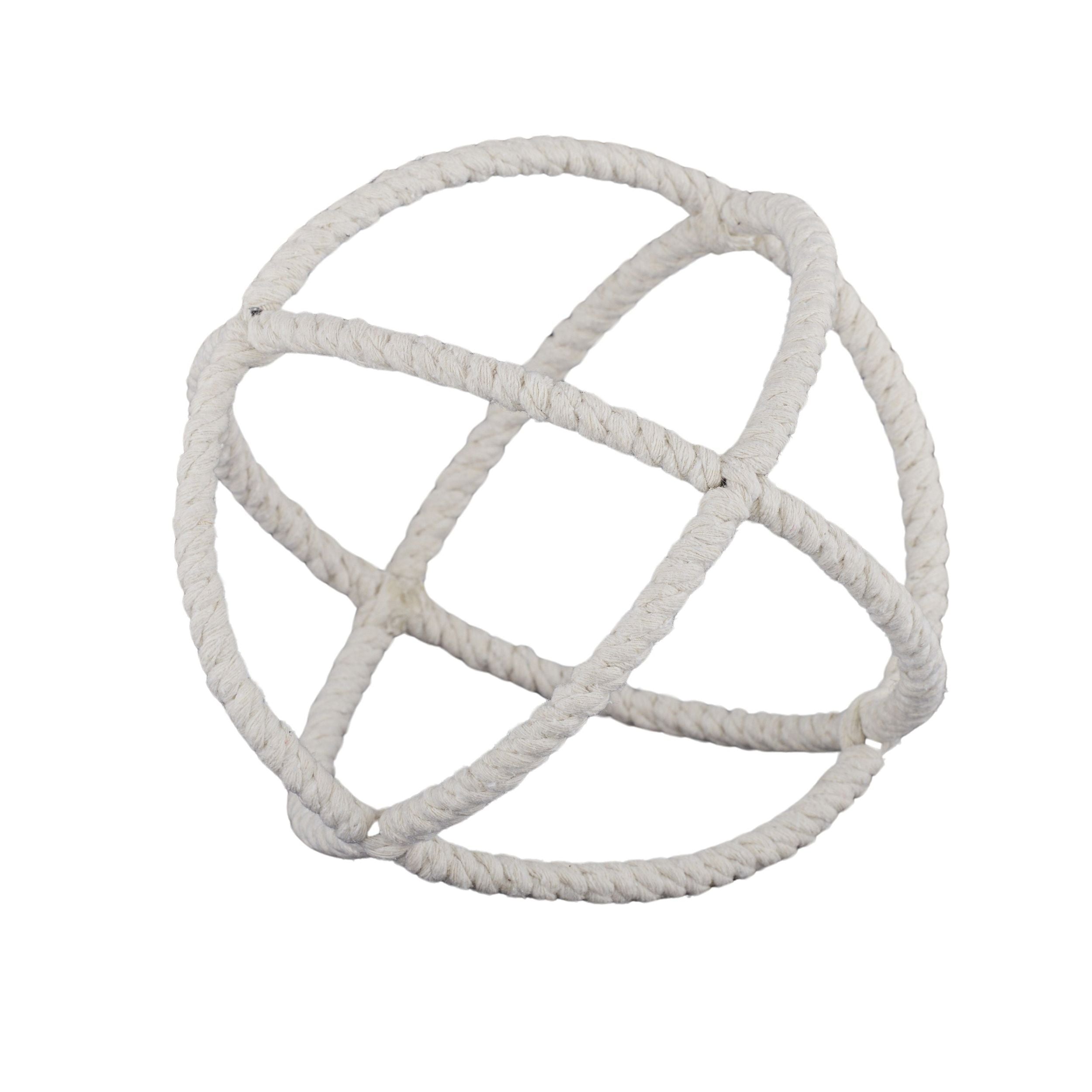Coast To Coast Atlantis Cotton Decorative Ball 20cm Natural