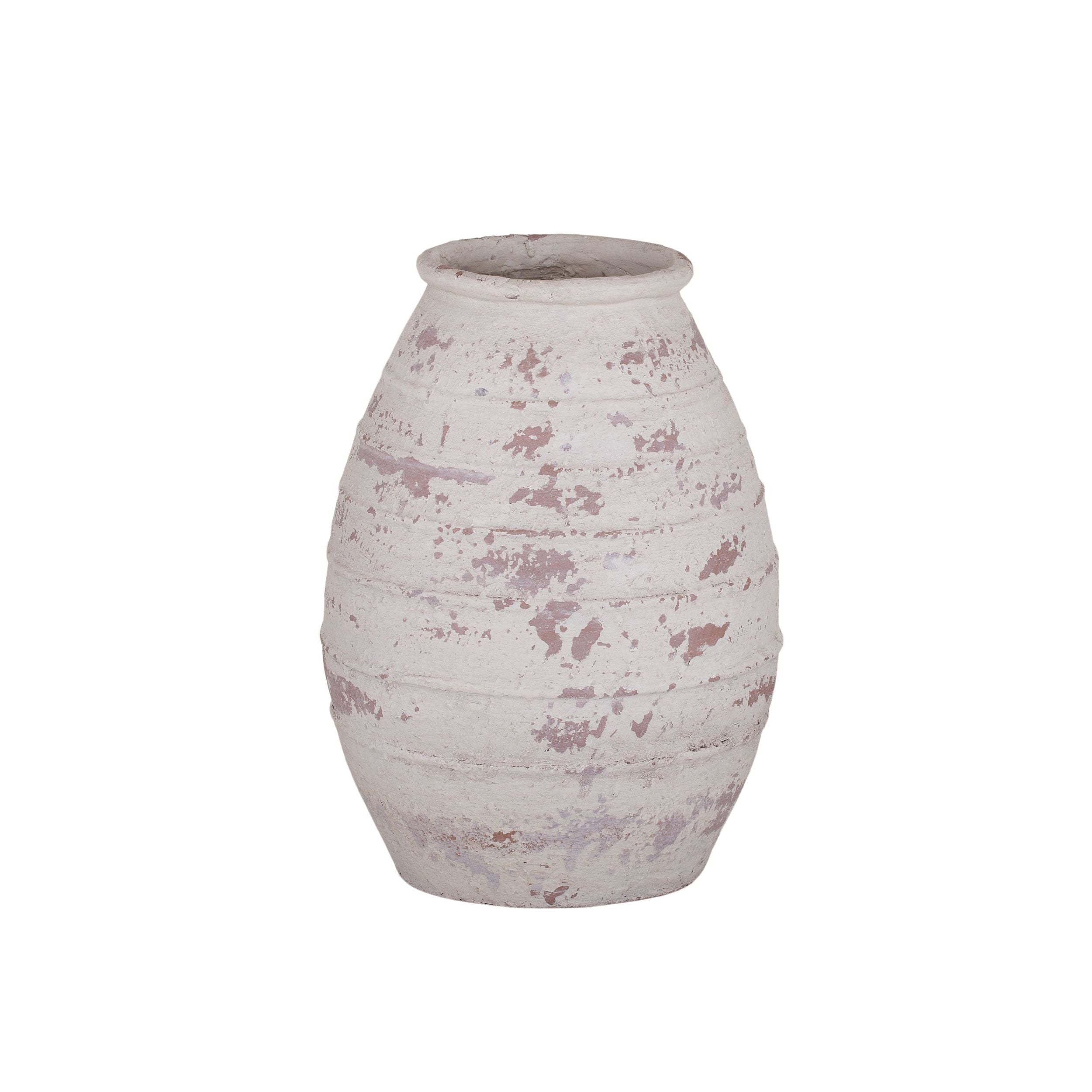 Coast To Coast Augusta Composite Vase White