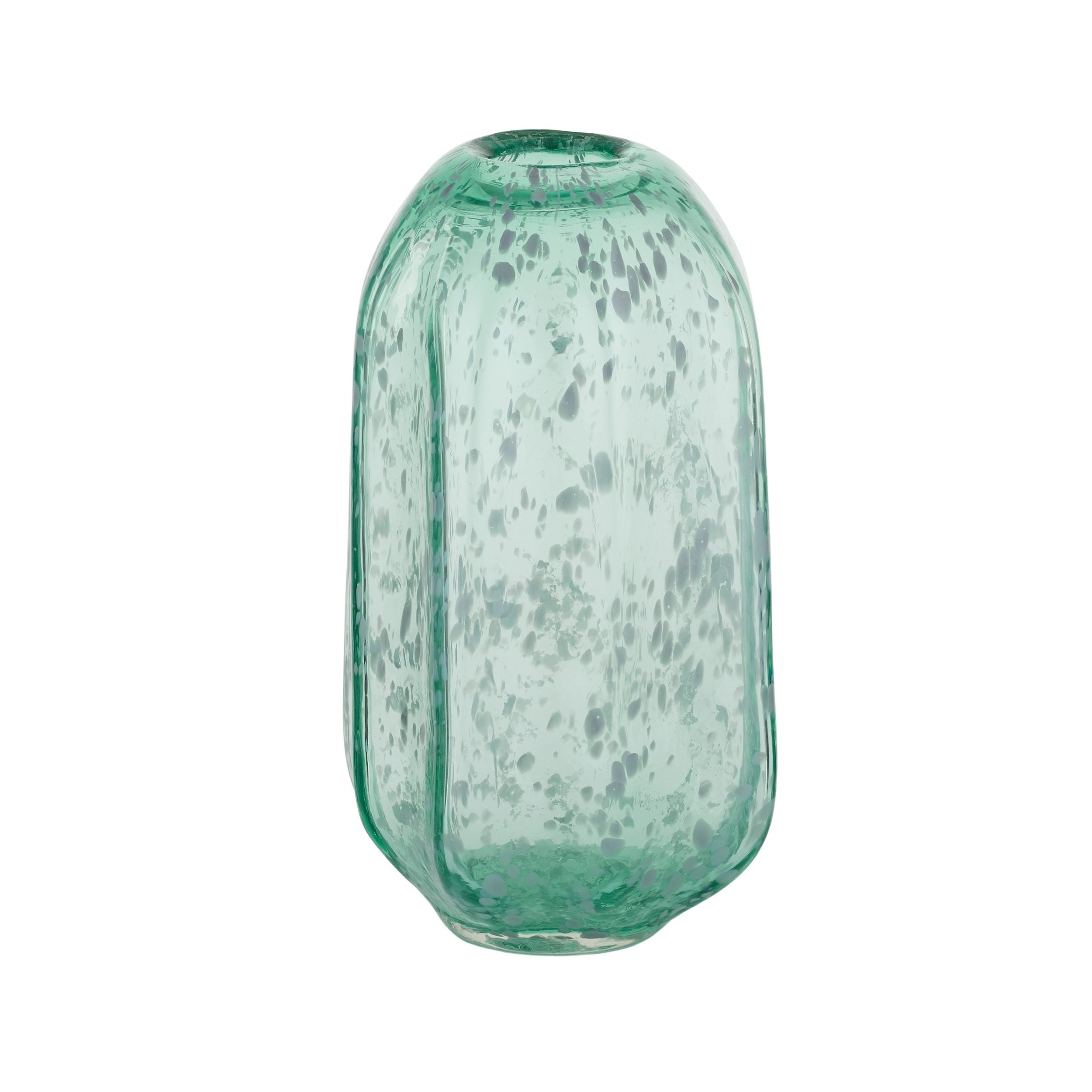 Coast To Coast Harris Glass Vase 16.5x15x29.5cm Green/White