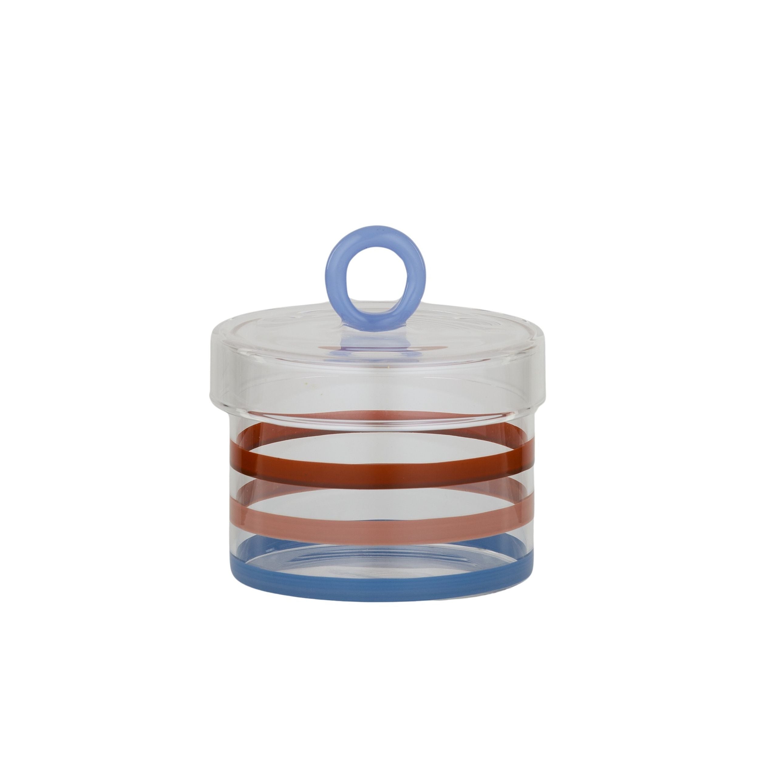 Coast To Coast Loulou Glass Jar Nude/Blue