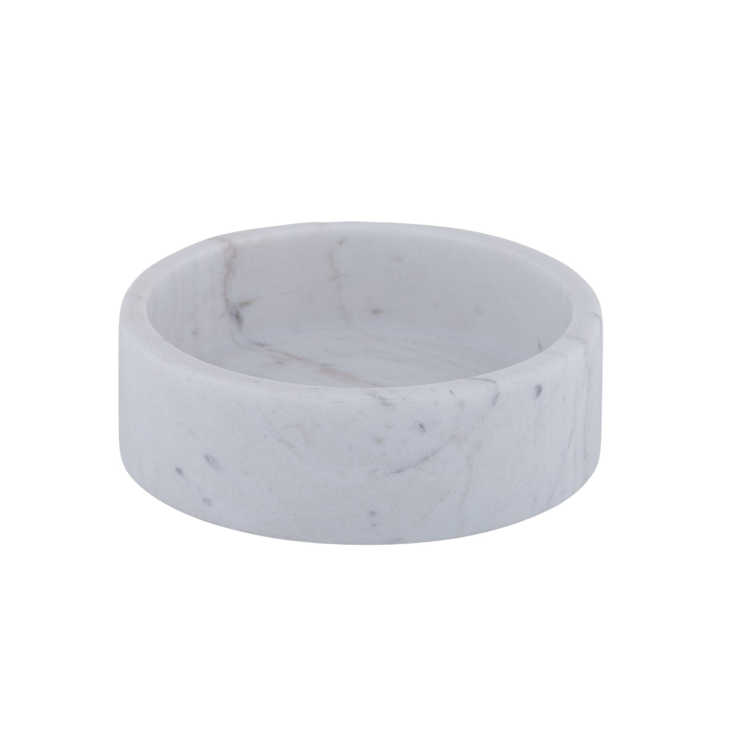 Coast To Coast Ivy Marble Bowl 15x5cm White