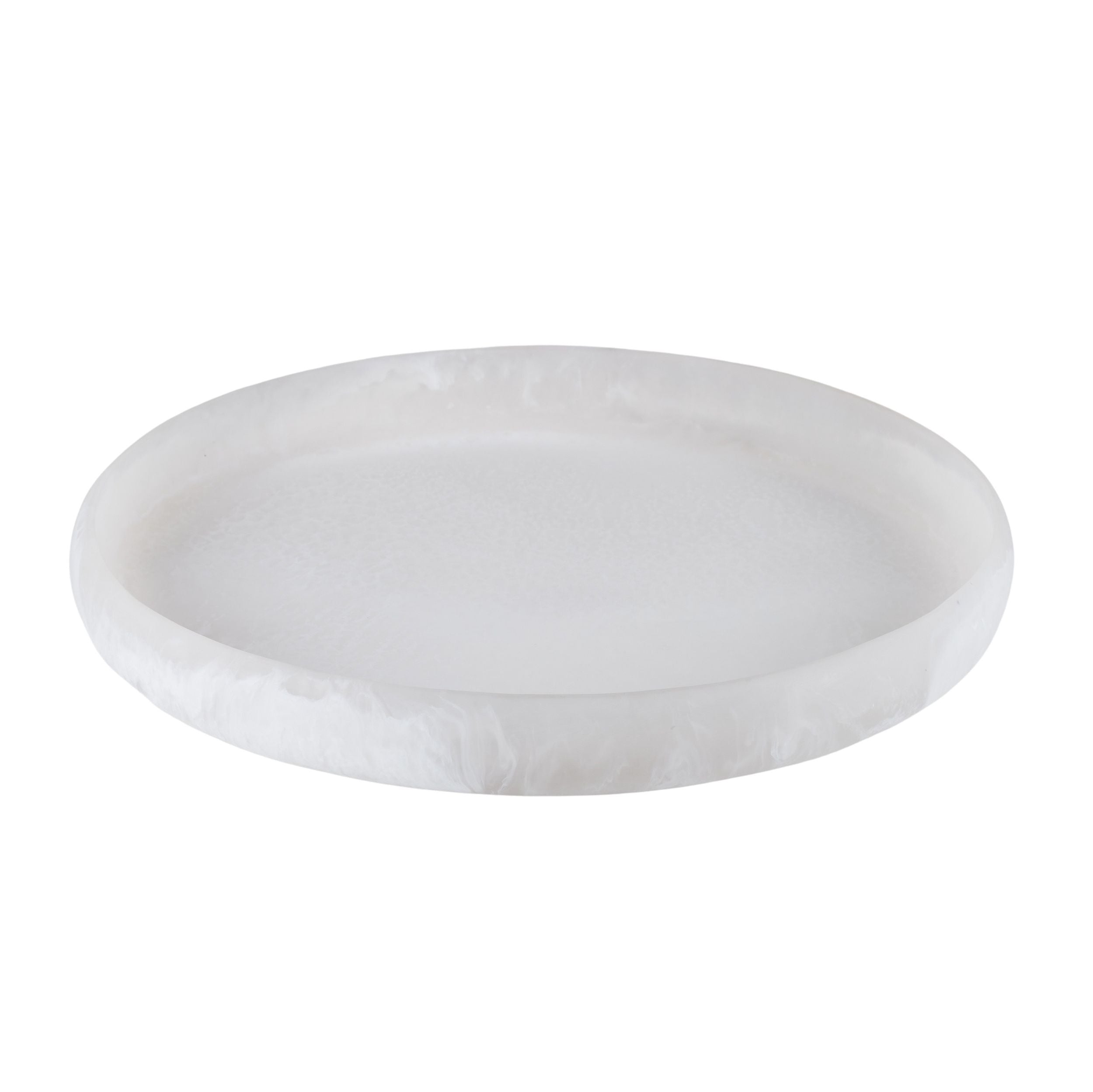 Assemble Merridy Resin Round Tray White