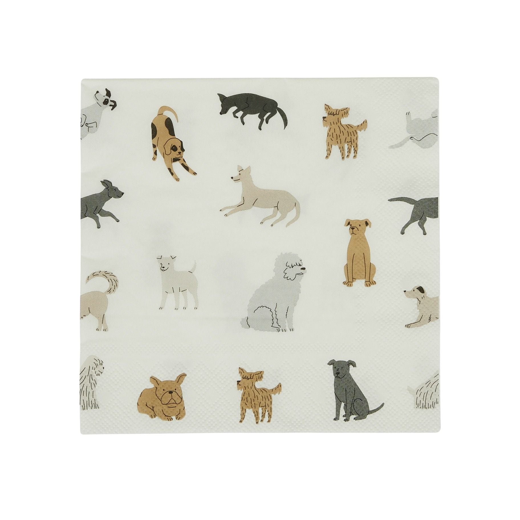 Assemble Woofers 20pk 3 Ply Napkin White/Natural