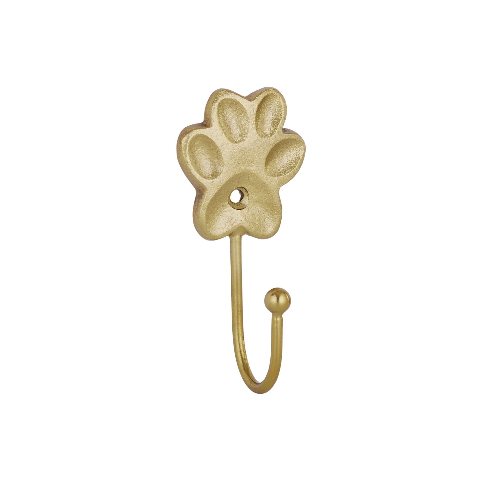 Coast To Coast Paw Metal Wall Hook Gold
