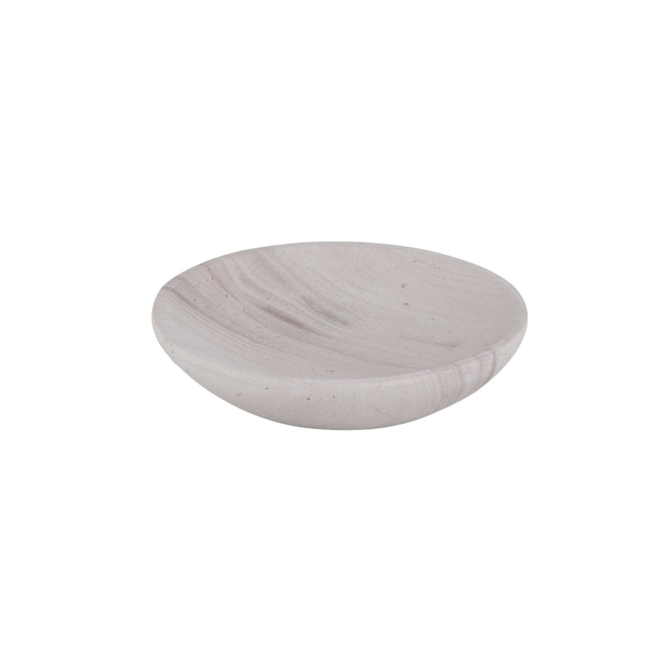 Coast To Coast Chiara Limestone Trinket Bowl Beige