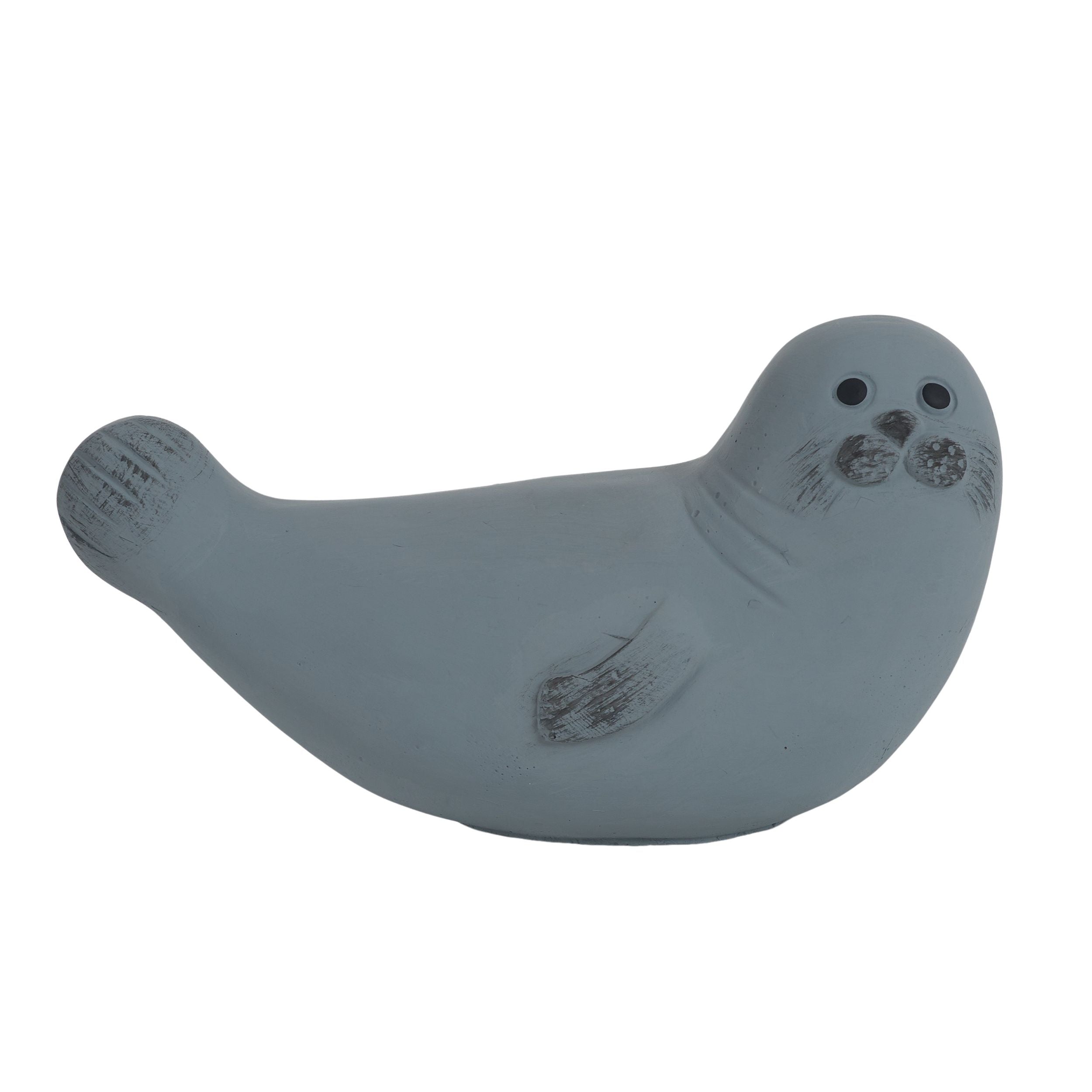 Coast To Coast Sid Seal Cement Sculpture Grey