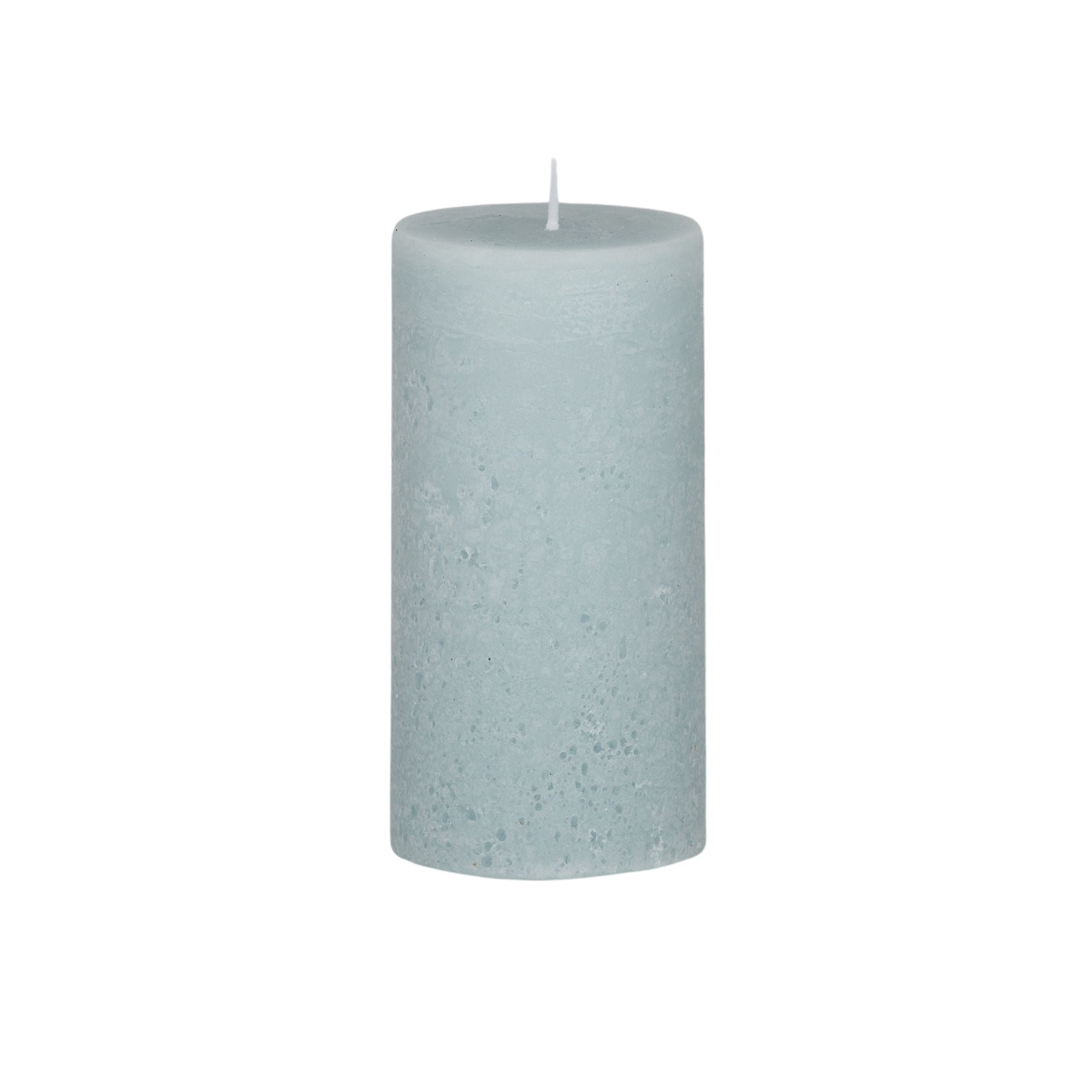 Elemental Terra Texture Pillar Candle 7x14cm Sky