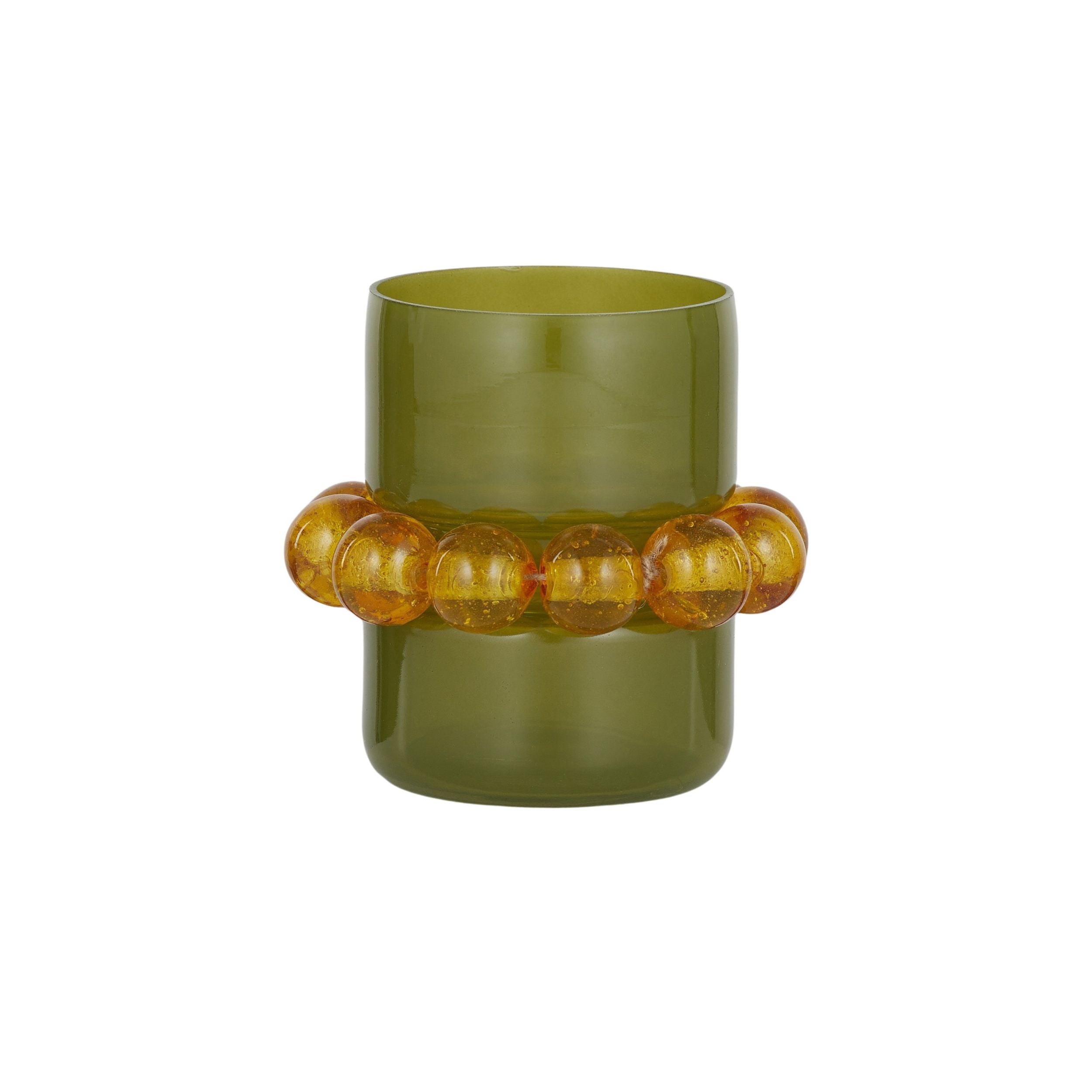 Coast To Coast Swift Glass Candleholder Oliv