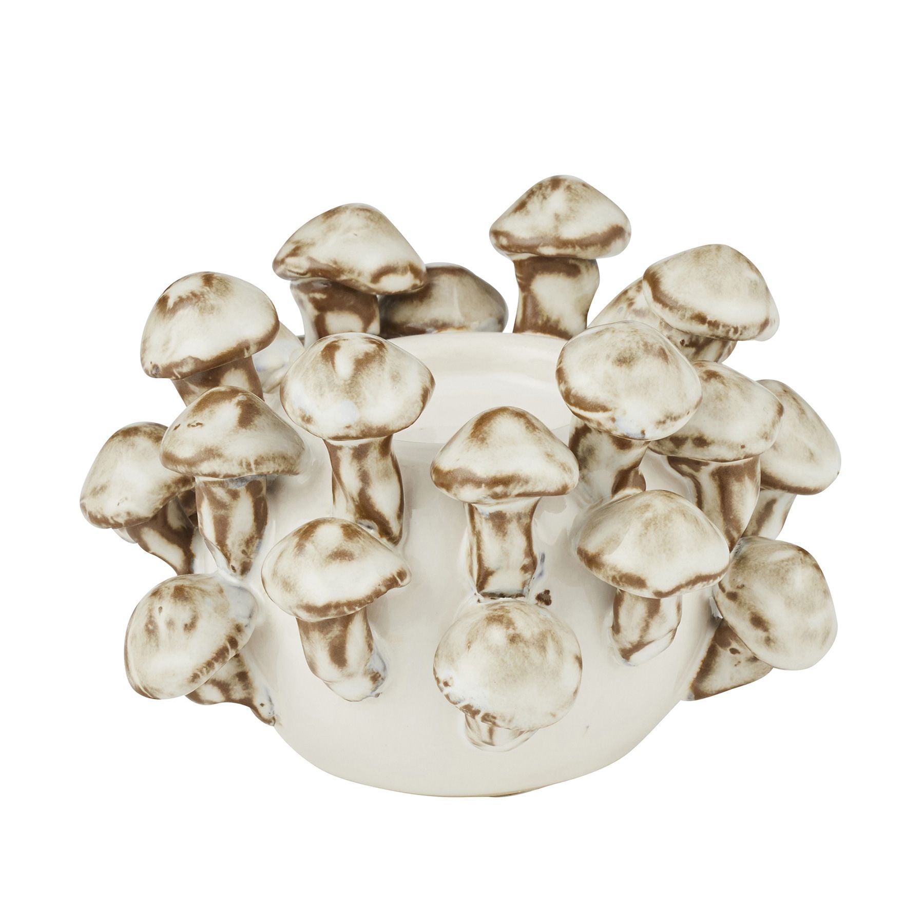 Coast To Coast Shroom Ceramic Candleholder Natural